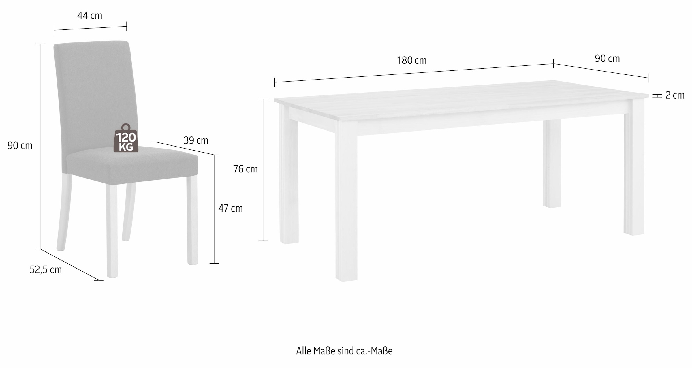 Home affaire Essgruppe, bestellen tlg.) (Set, Rechnung 7 auf