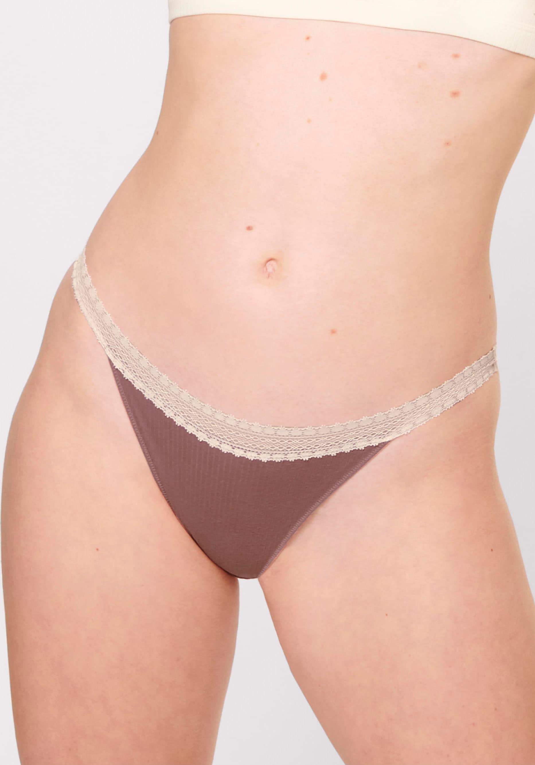 sloggi Slip »GO Ribbed R Tanga C2P«, (2er Pack), Rippstruktur