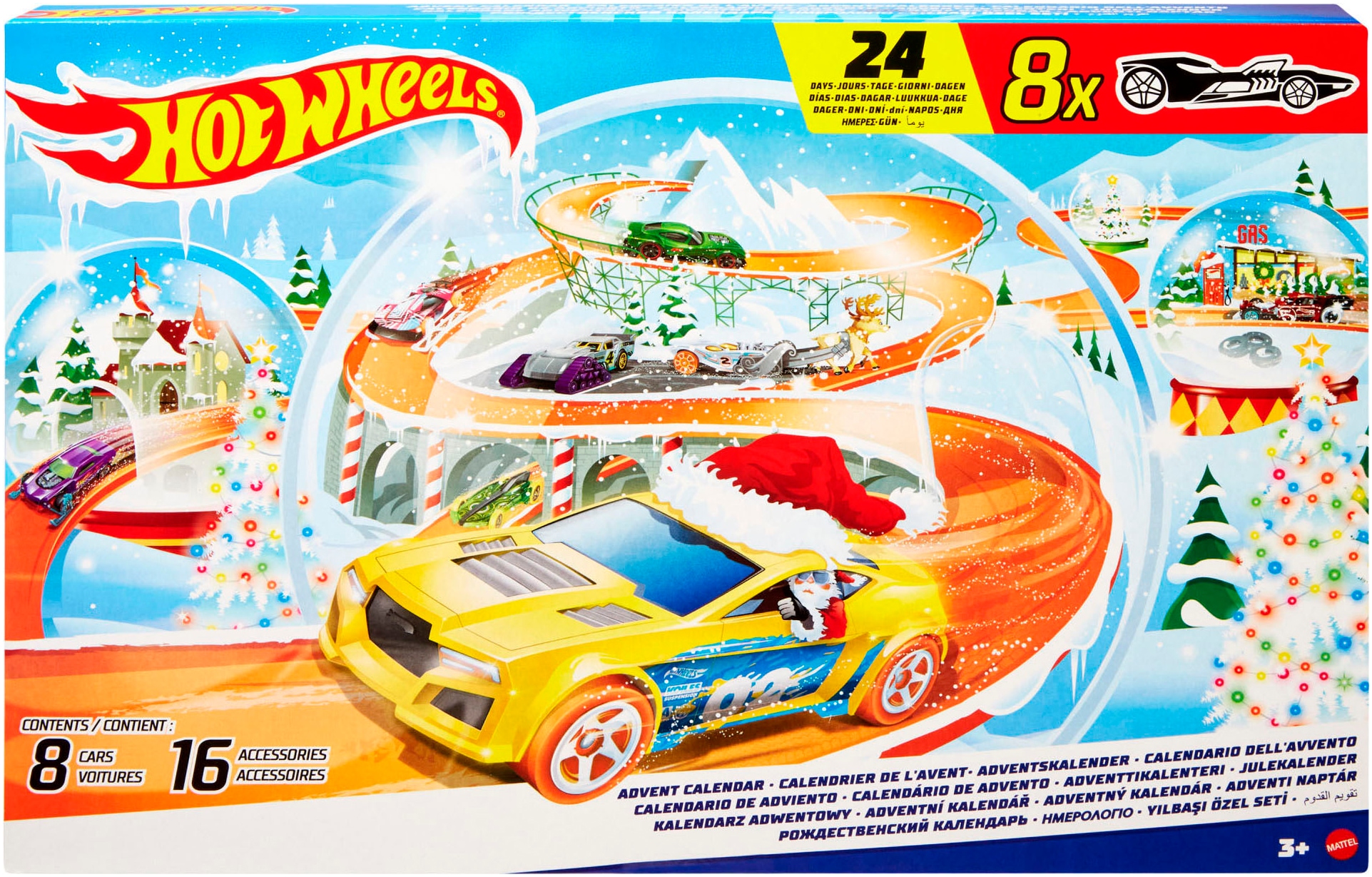 Hot Wheels Spielzeug-Adventskalender »Hot Wheels 2024«, ab 3 Jahren