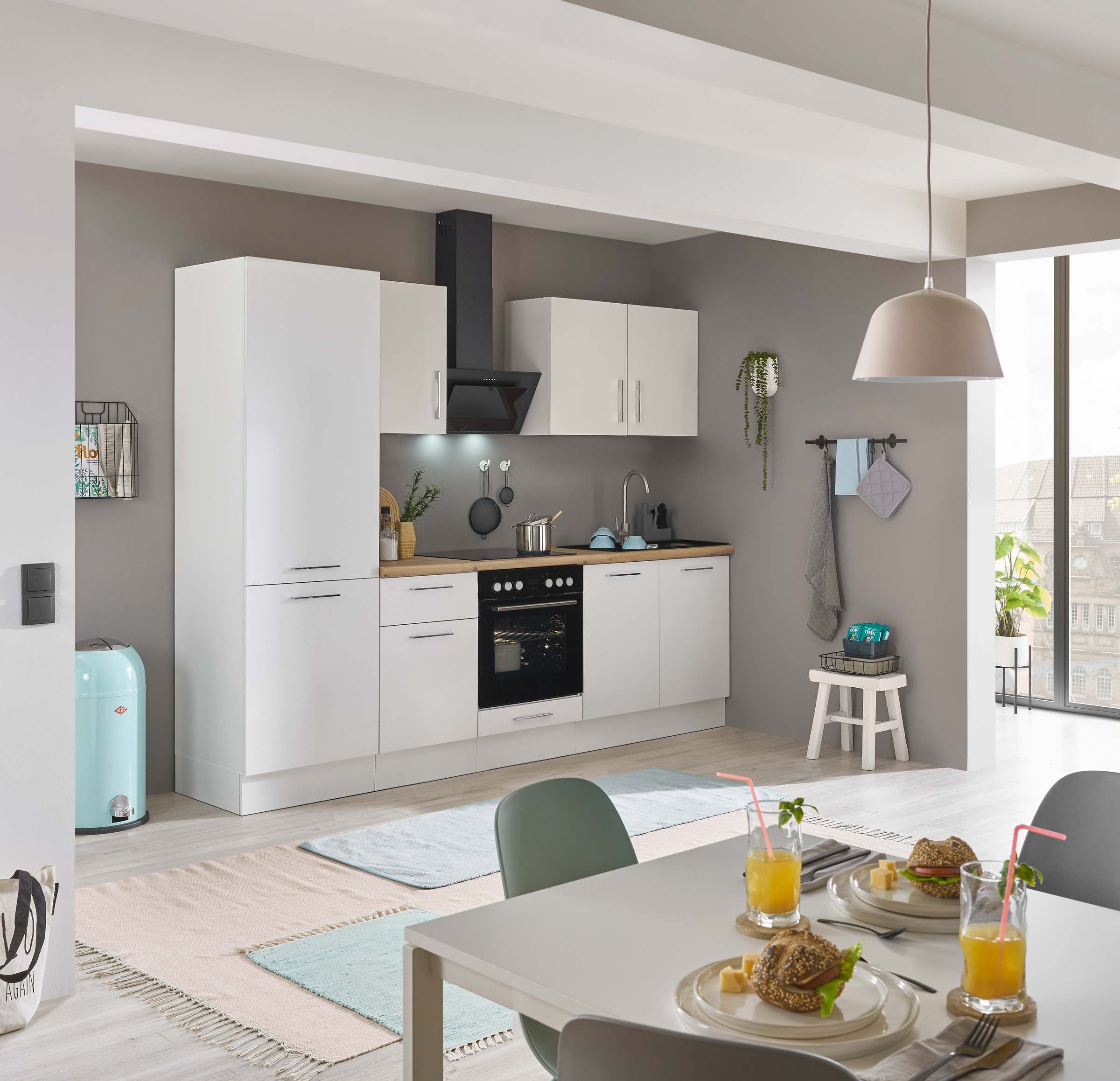 BASIC by Balculina Küchenzeile »Turin«, Breite 270 cm, wahlweise mit E-Gerä günstig online kaufen
