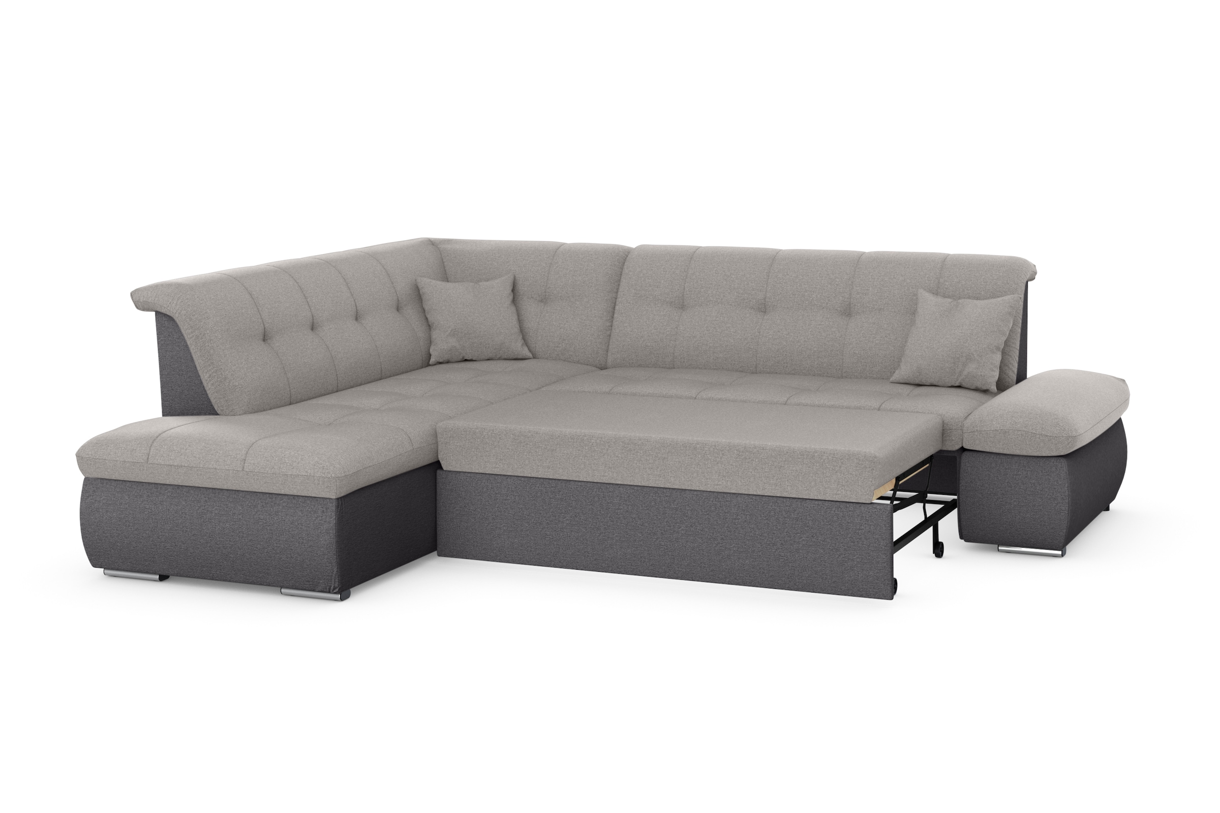 DOMO collection Ecksofa »Moric L-Form«, wahlweise mit Bettfunktion und Armlehnenverstellung, auch in Cord