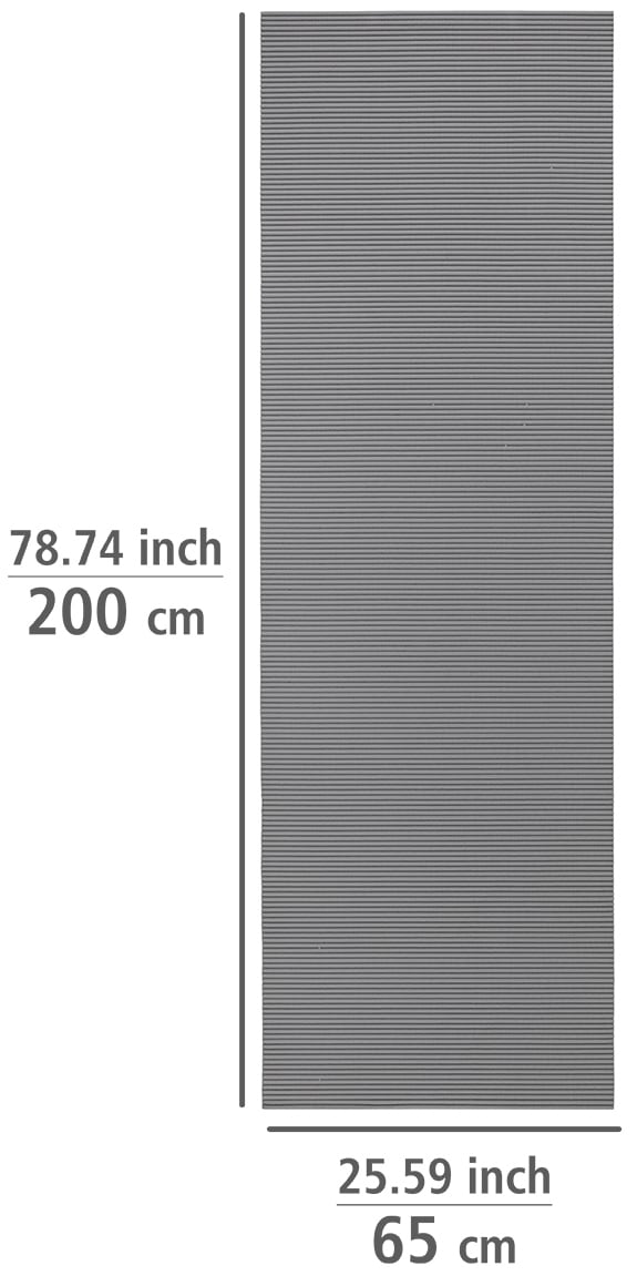 WENKO Badematte, Höhe 50 mm, BxL: 65 x 200 cm