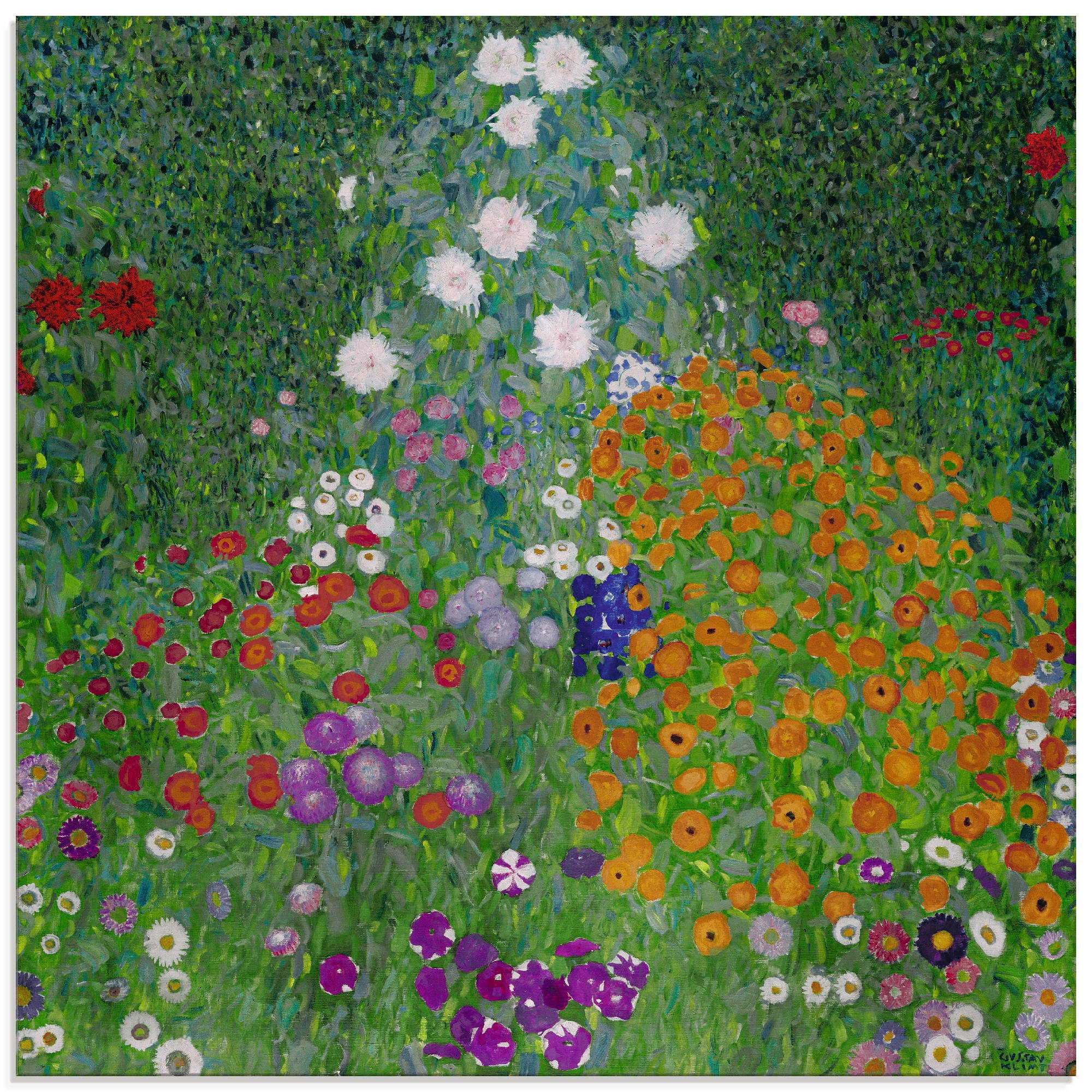 Artland Glasbild »Bauerngarten. 1905-07«, Blumenwiese, (1 St.), in verschie günstig online kaufen