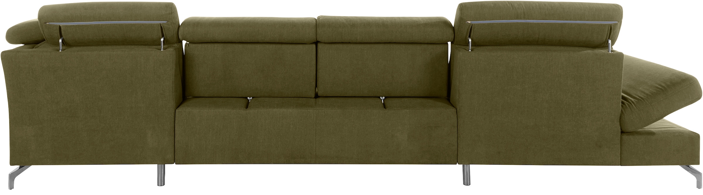 sit&more Wohnlandschaft »Brisbane U-Form«, Fußhöhe 12 cm, inklusive Sitztiefen-, Armteil- und Kopfteilverstellung