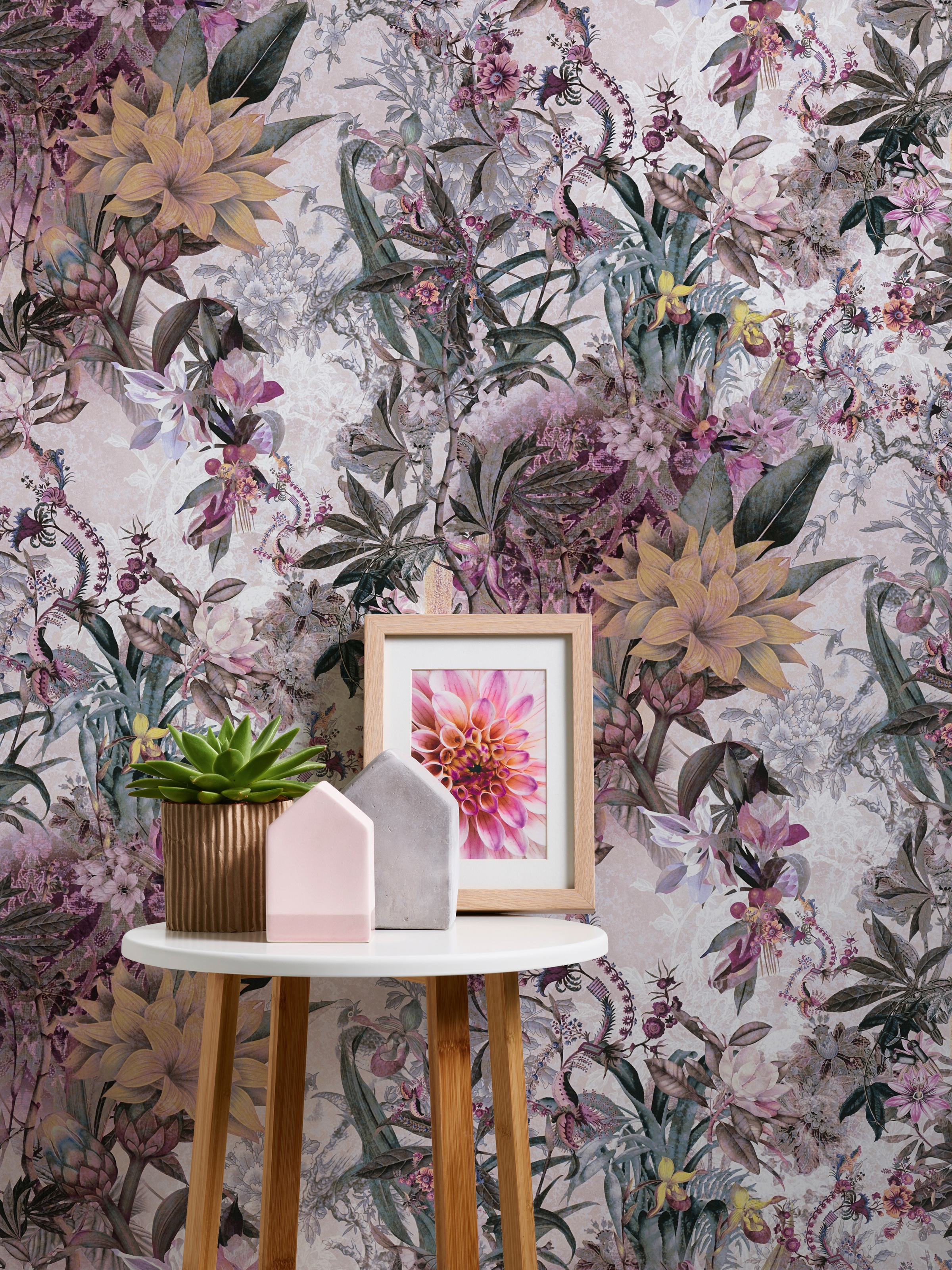 A.S. Création Vliestapete »Dream Flowery«, floral-botanisch-Wald, Floral Tapete Blumenoptik Tapeten Wohnzimmer Schlafzimmer Küche Design