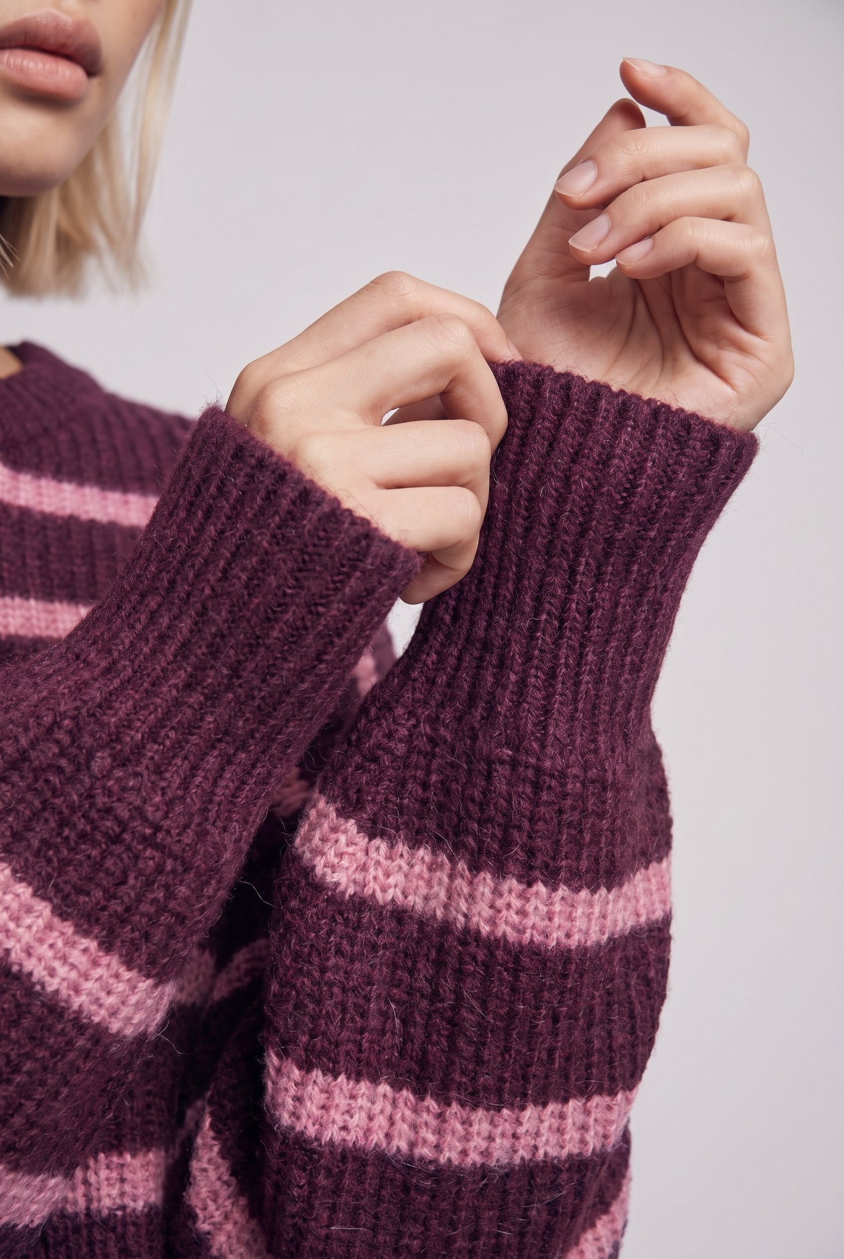 ONLY Strickpullover »ONLMALLY LS DETAIL O-NECK KNT NOOS« Kunstfaser, regular fit
