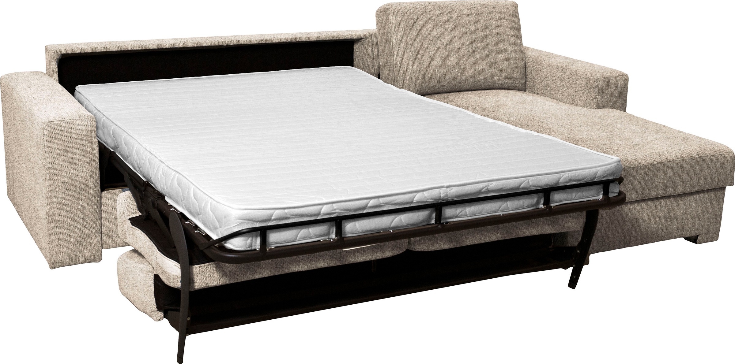 Home affaire Ecksofa »Roma "M" Matratzenhöhe 14 cm, Dauerschlaffunktion, mit Unterfederung,«, Liegemaße ca 143x198 cm, L-Form