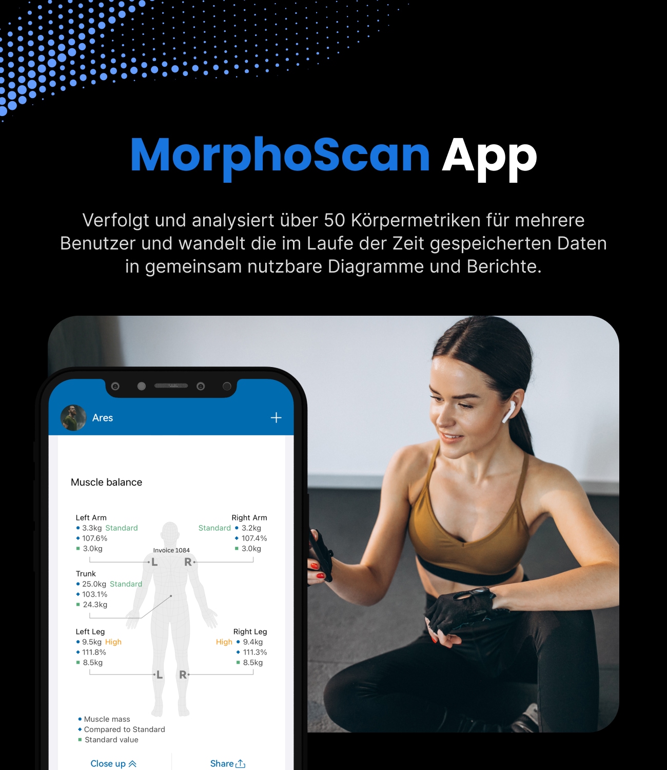 Renpho Körper-Analyse-Waage »Morpho Scan Körperanalysewaage« Mehrere Messungen und umfassende Gesundheitsanalyse