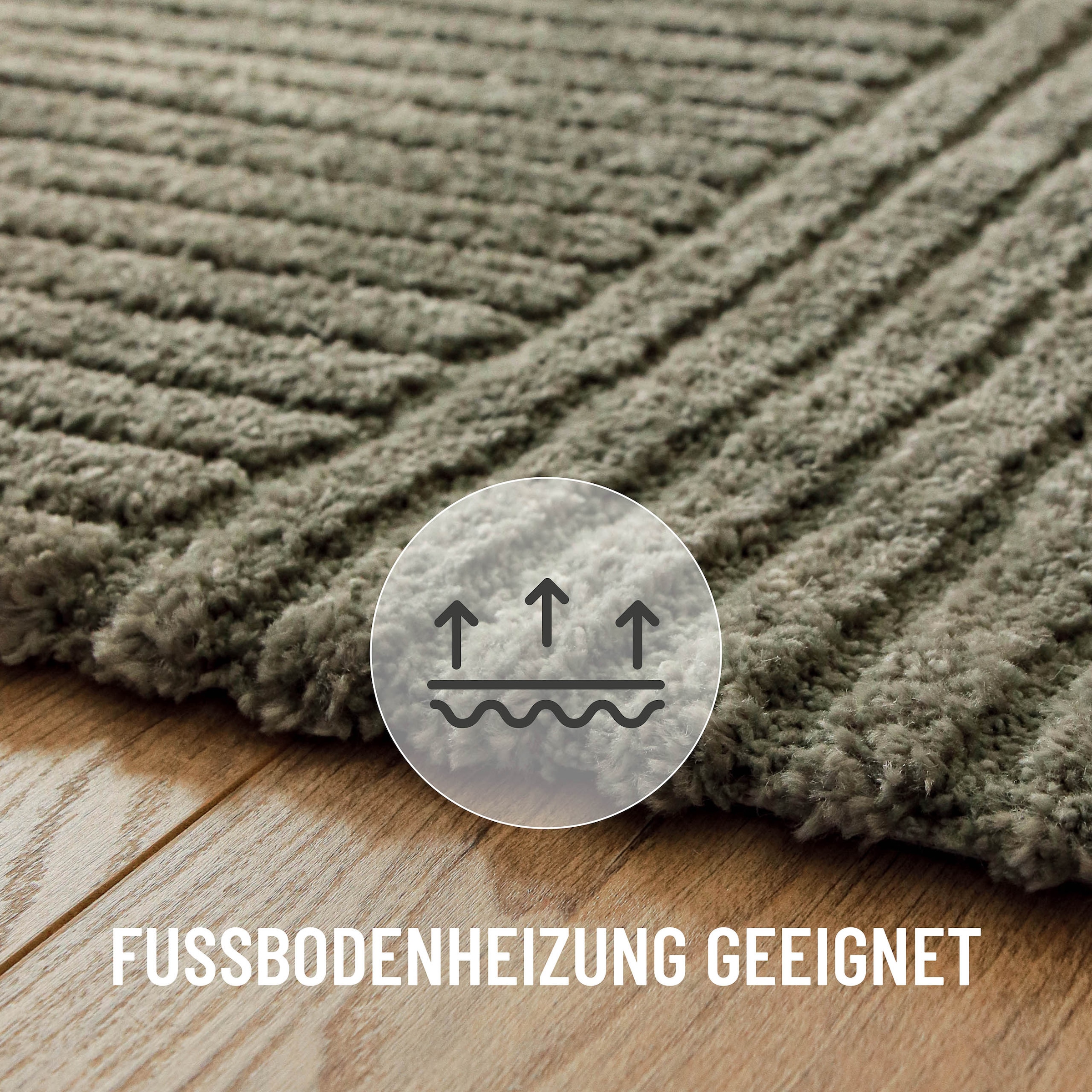 Wecon home Teppich »Bolen« rechteckig 14 mm Höhe Gewebter Teppich, Kurzflor, 3D Design, pflegeleicht, Wohnzimmer