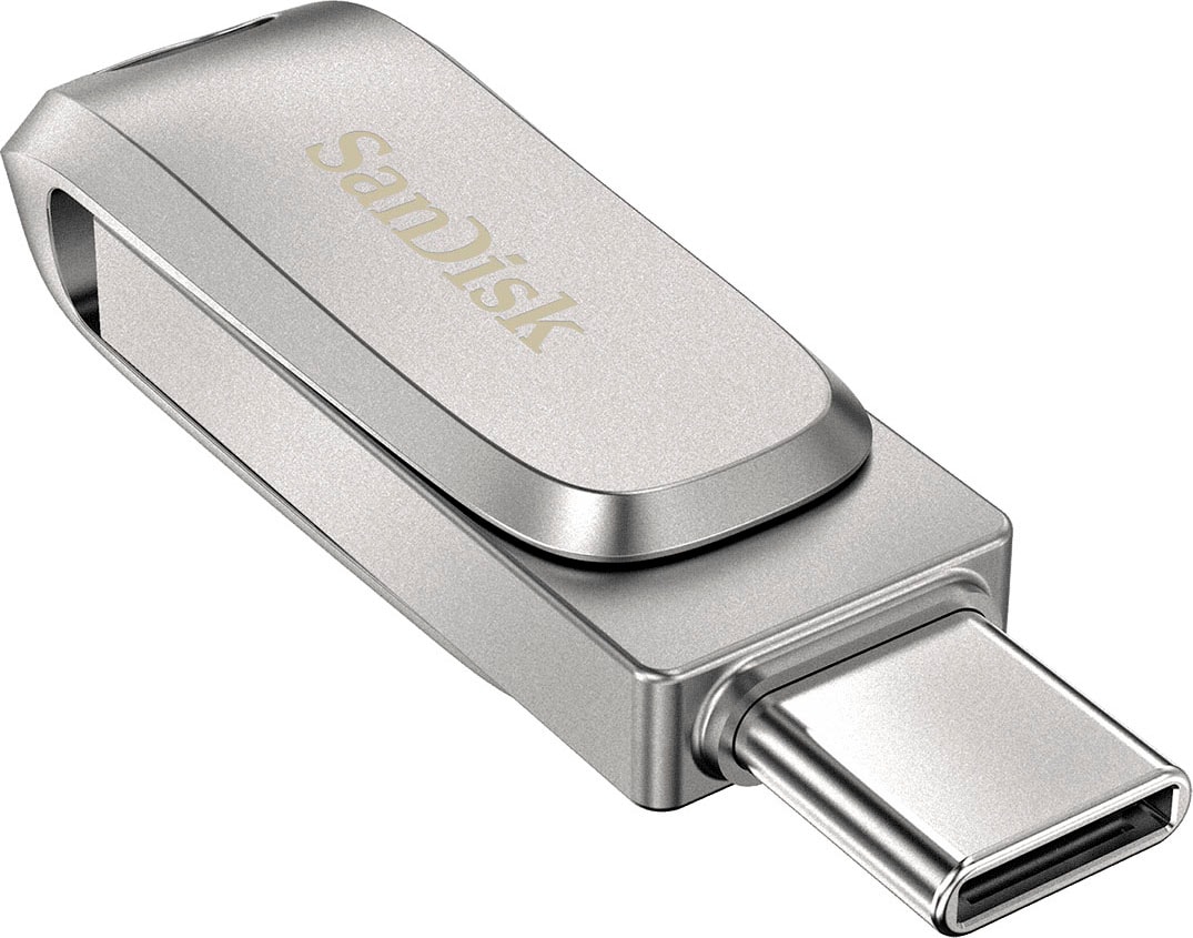 Sandisk USB-Stick »Ultra® Dual Drive Luxe USB Type-C™ 64 GB« (64GB GB USB 3.1 Lesegeschwindigkeit 150 MB/s)