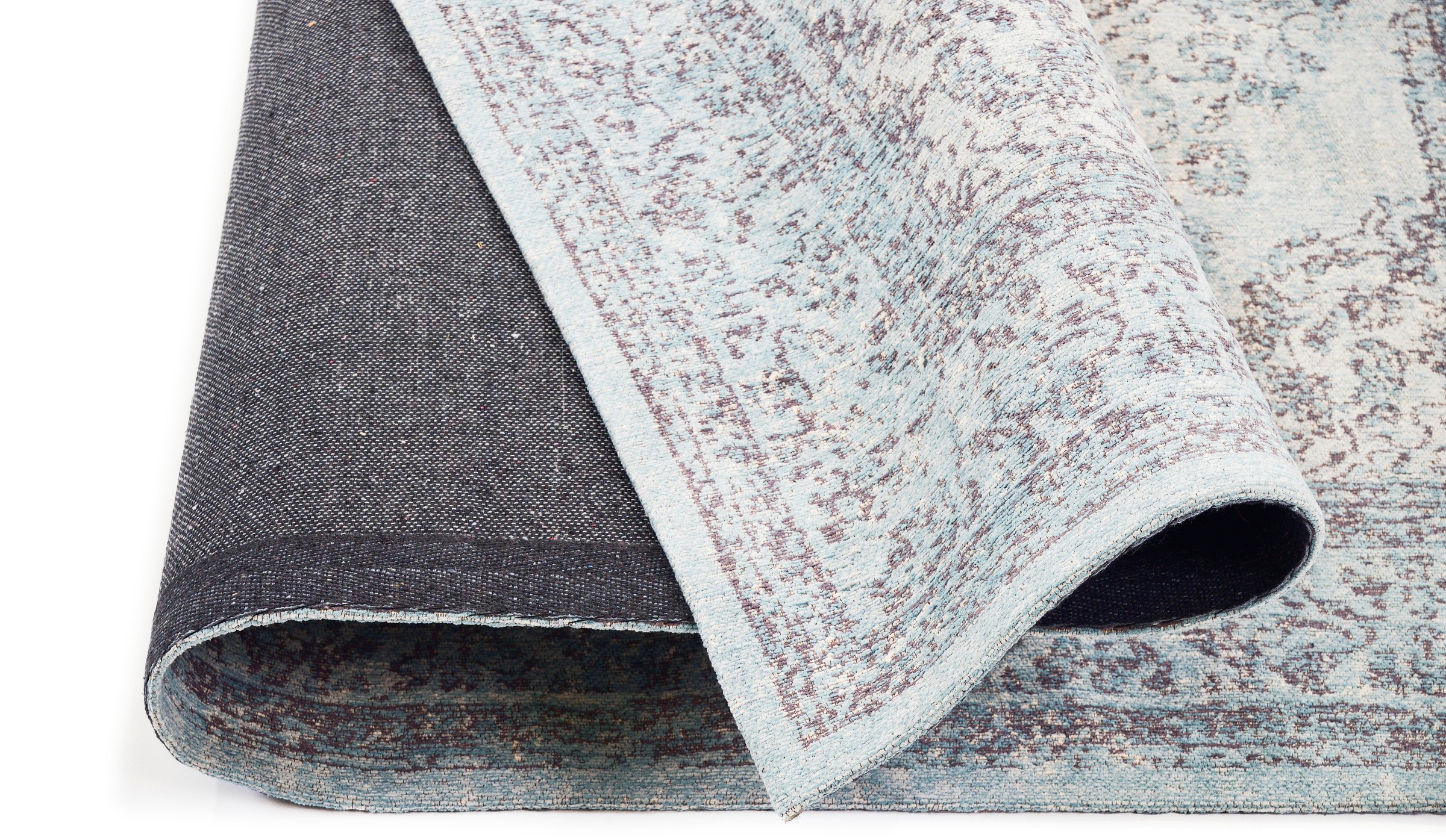 GALLERY M branded by Musterring Teppich »Bordüre«, rechteckig, 5 mm Höhe, Flachgewebe, Chenille, Wohnzimmer