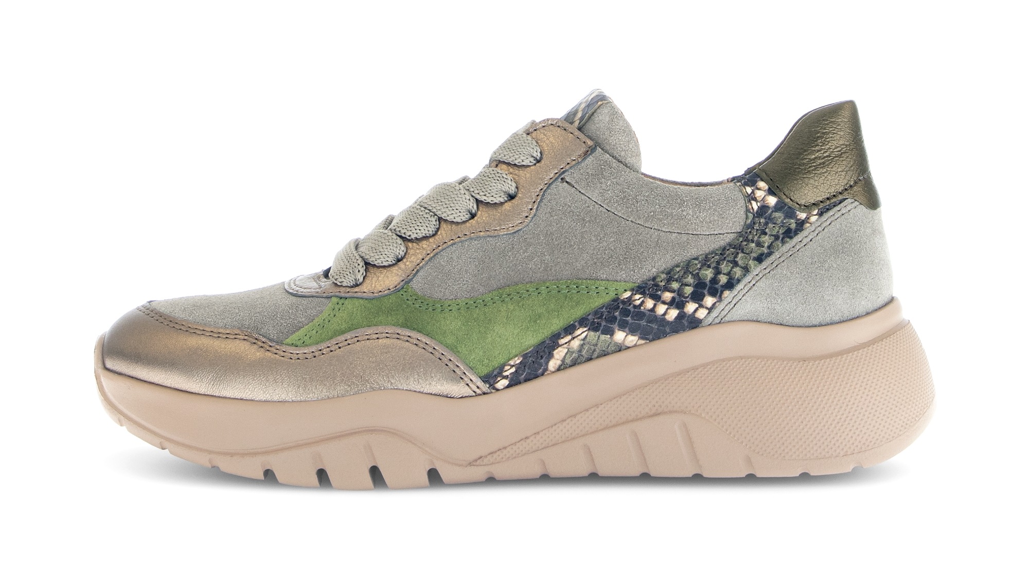 Gabor Plateausneaker, Schnürschuh, Halbschuh mit modischen Kontrastbesätzen