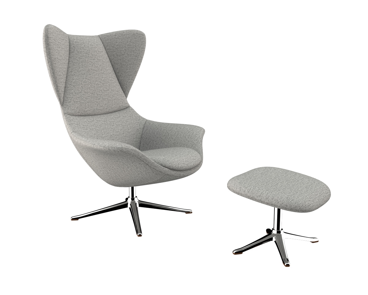 FLEXLUX Ohrensessel »Stilo Relaxsessel, TV-Sessel, OTTOs Choice«, Solitär, Stil-Ikone, drehbar, Fuß Aluminium