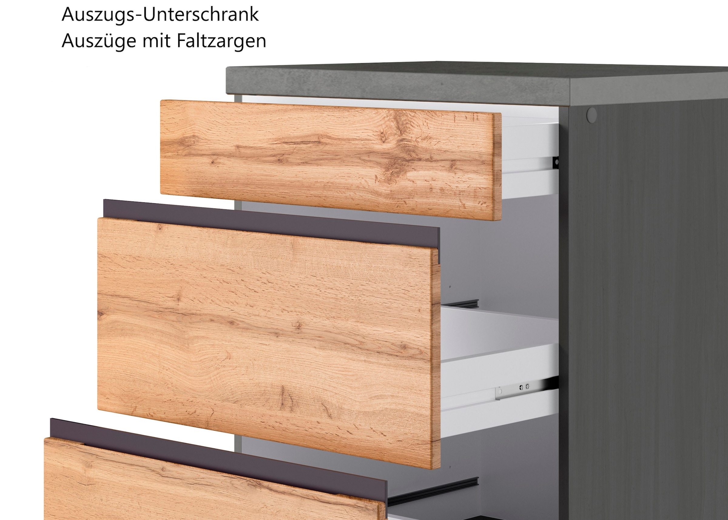 KOCHSTATION Küchenzeile »KS-Riesa« Stellbreite 330 cm, ohne E-Geräte
