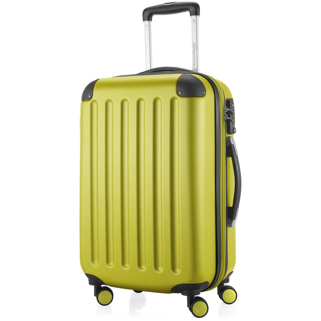 Hauptstadtkoffer Hartschalen-Trolley »Spree, 55 cm, farn«, 4 Rollen