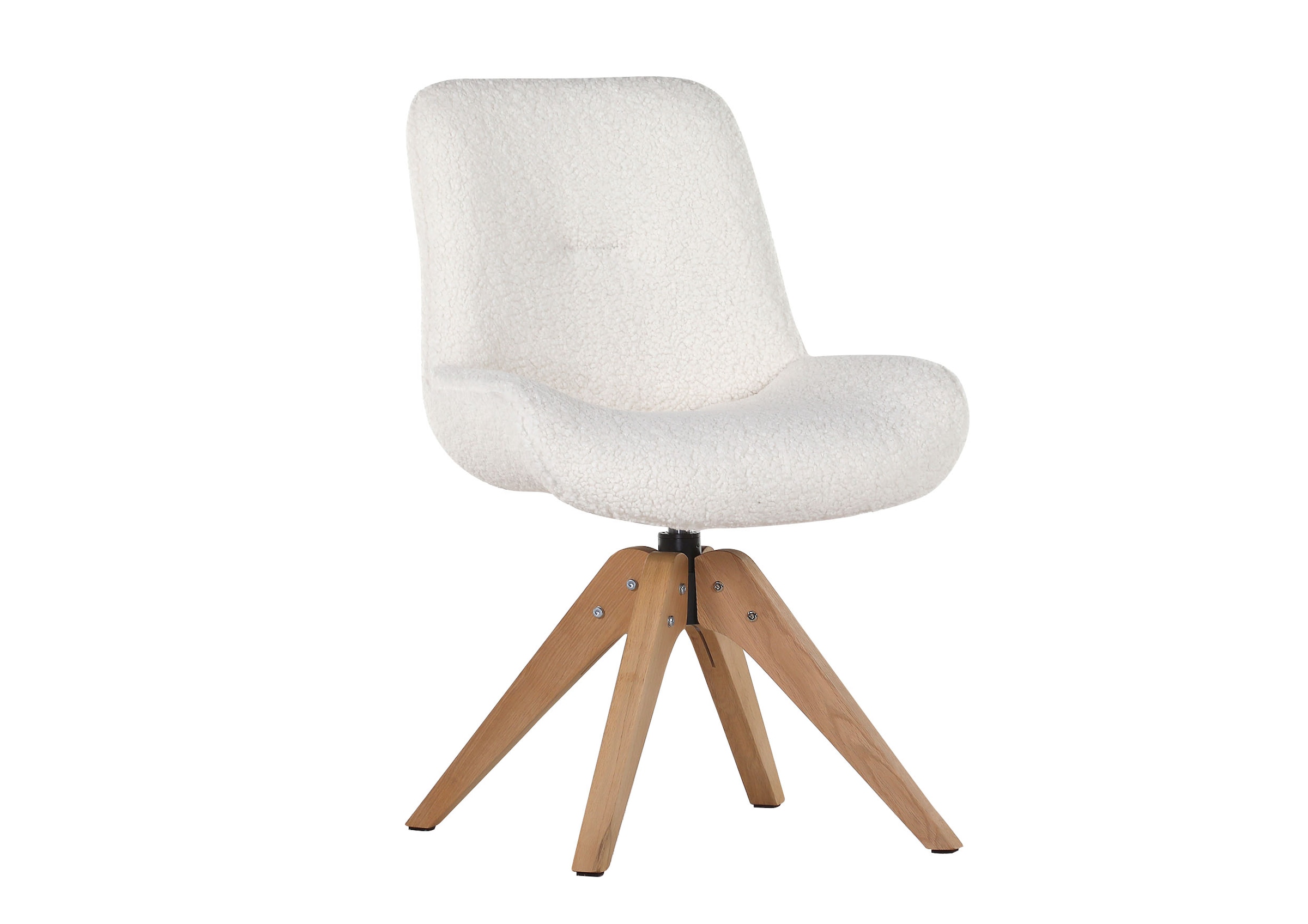 Gutmann Factory Esszimmerstuhl »Wolly«, Polyester, mit Teddyfell Bezug günstig online kaufen