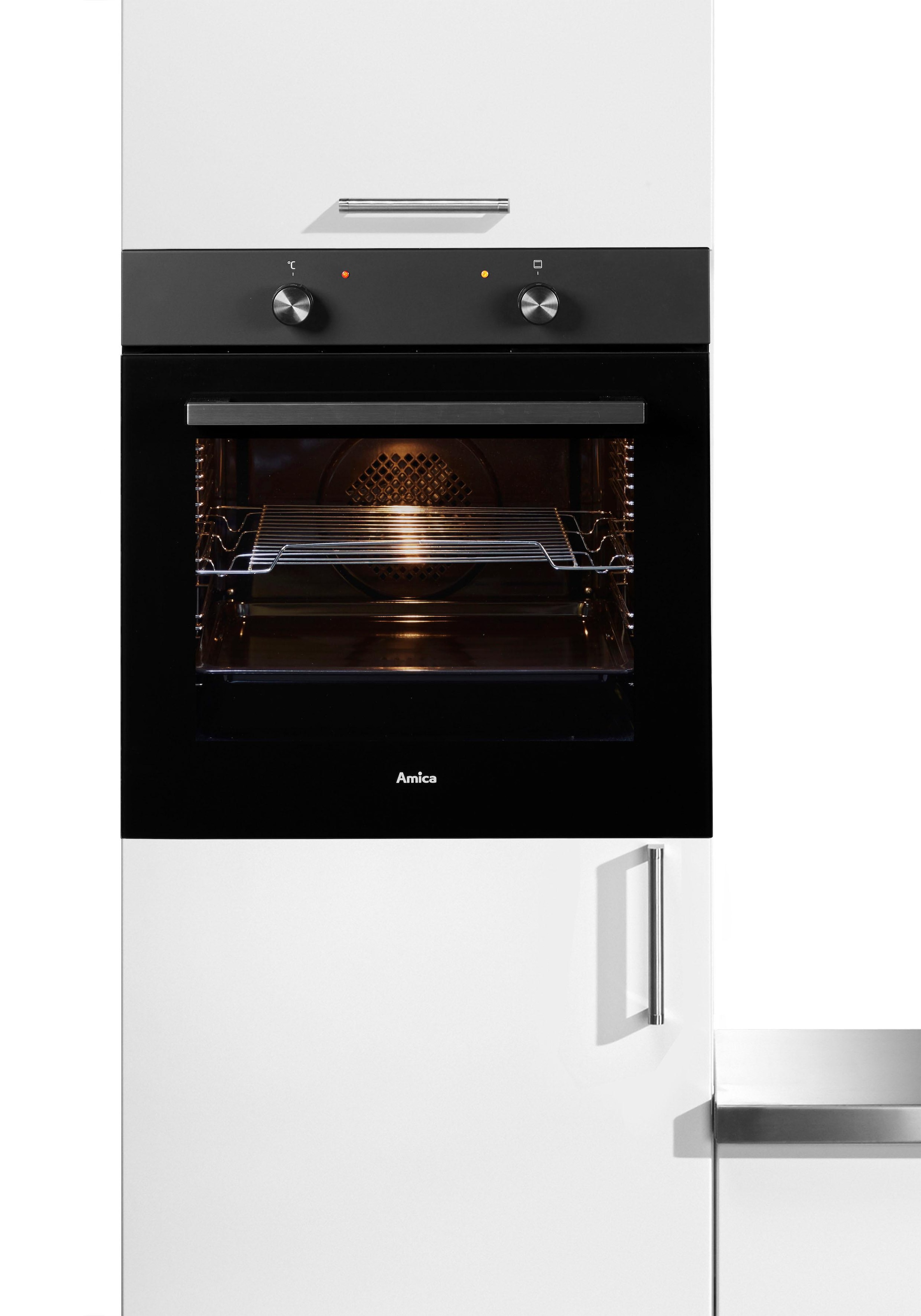 Amica Einbaubackofen  »EBX 947 600 SM«, mit Teleskopauszug nachrüstbar, Simple Steam, Extra großer Backofeninnenraum.