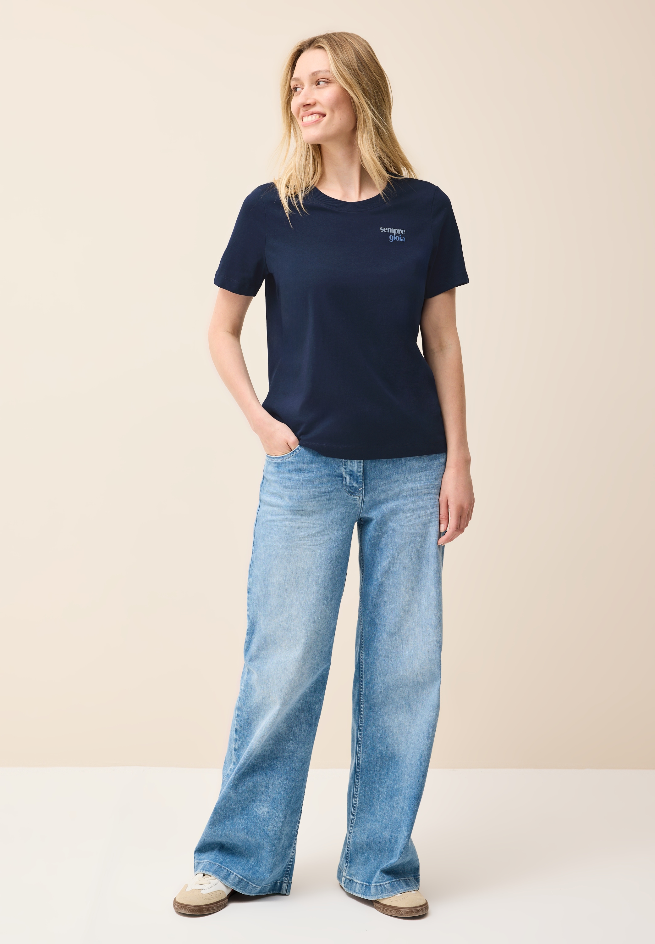 Cecil T-Shirt, mit Wording