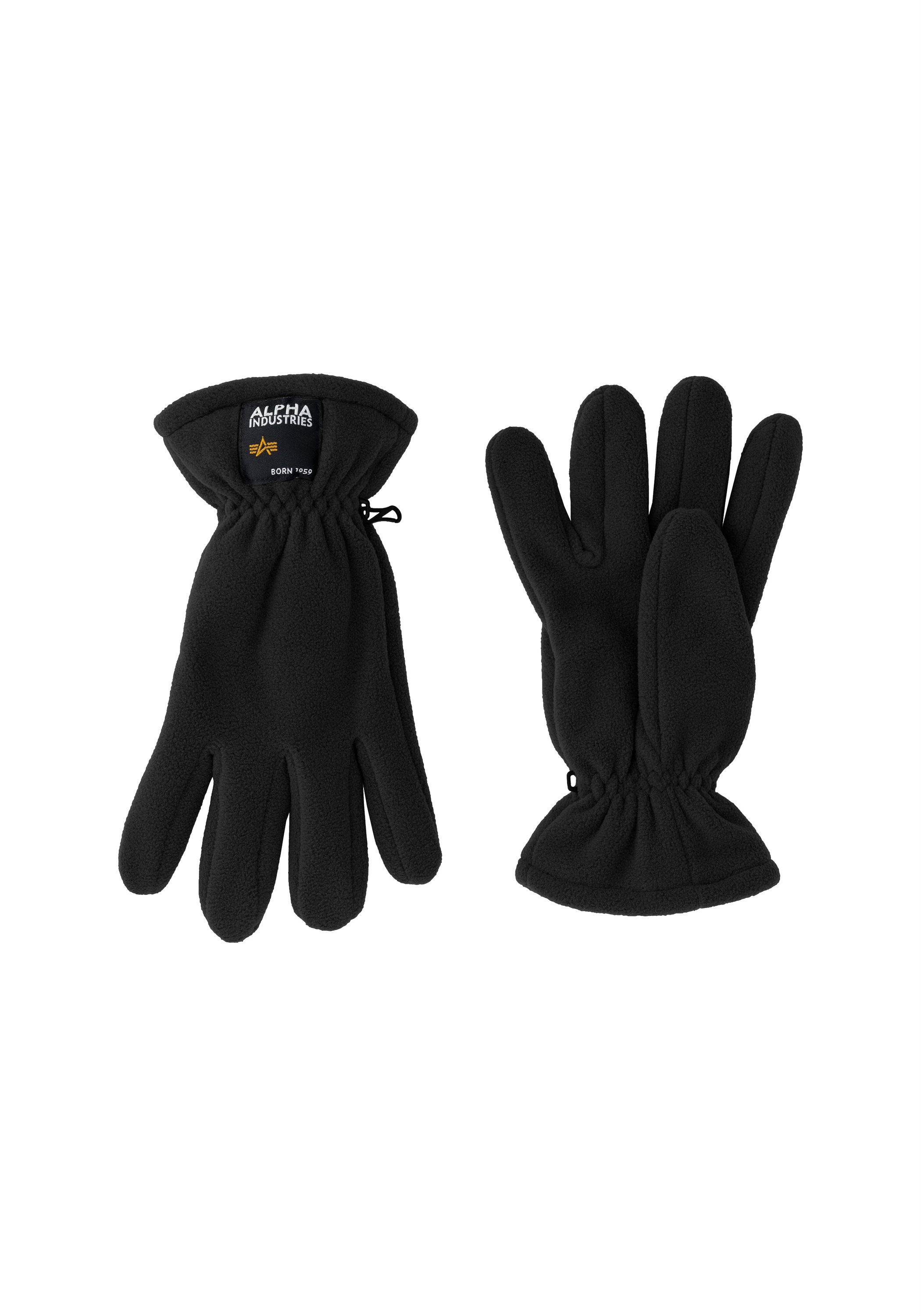 ALPHA INDUSTRIES Multisporthandschuhe »Label Fleece Gloves« black