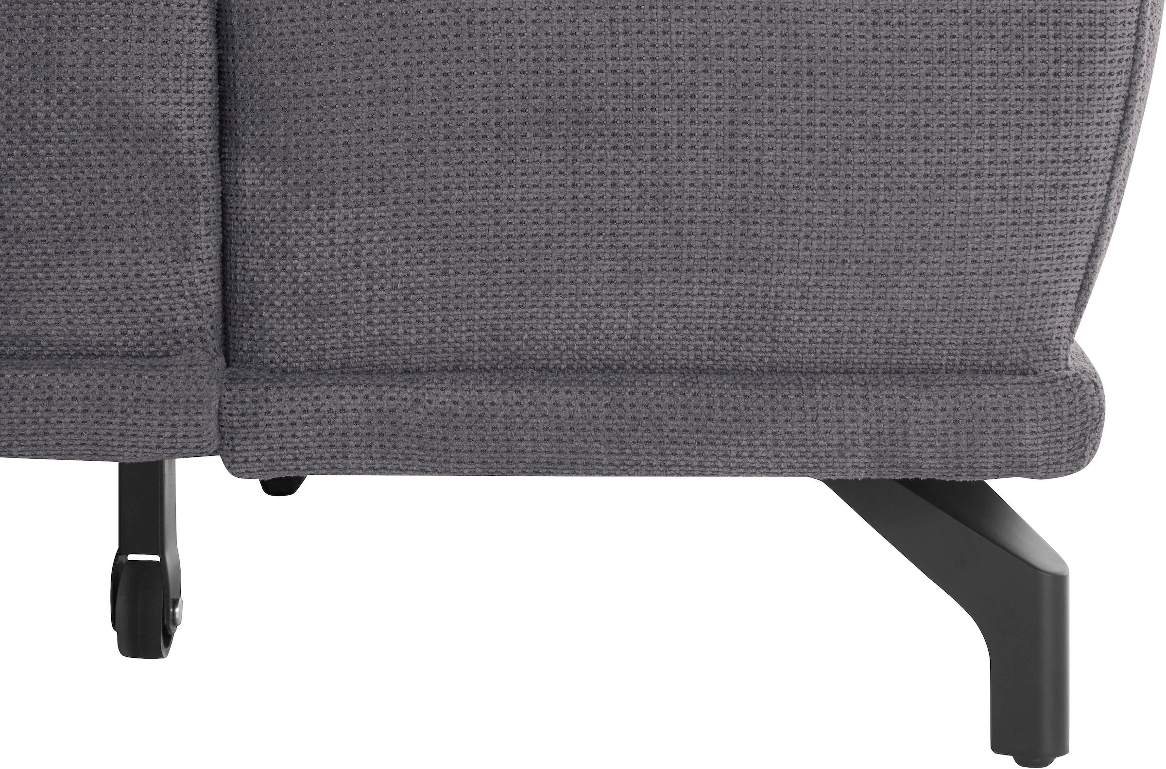 Places of Style Ecksofa Costello, mit Sitztiefenverstellung und Armlehnfunktion, incl. 3 Nierenkissen