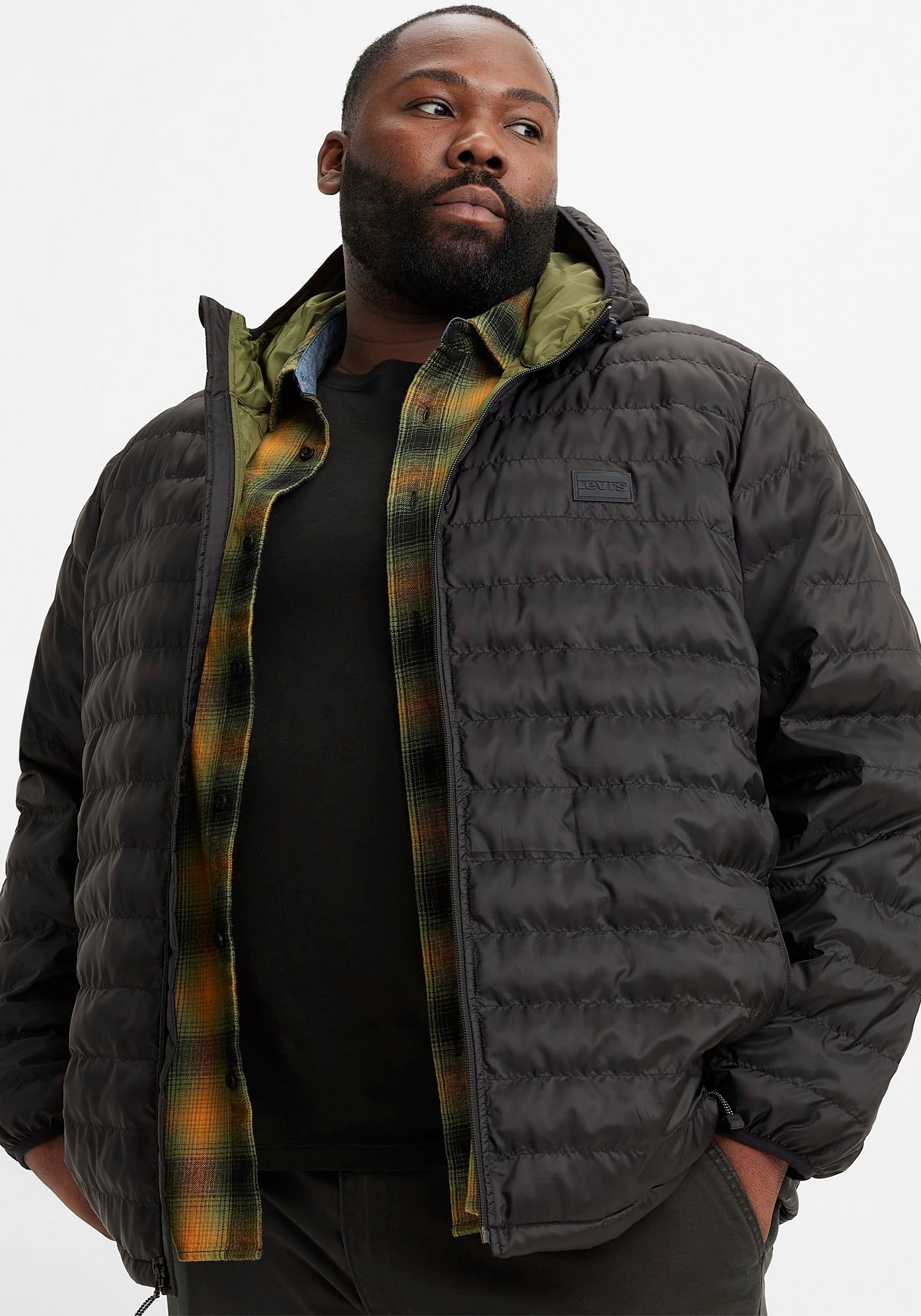 Levi's® Plus Steppjacke »BIG PIERCE PCKBL«, mit Kapuze