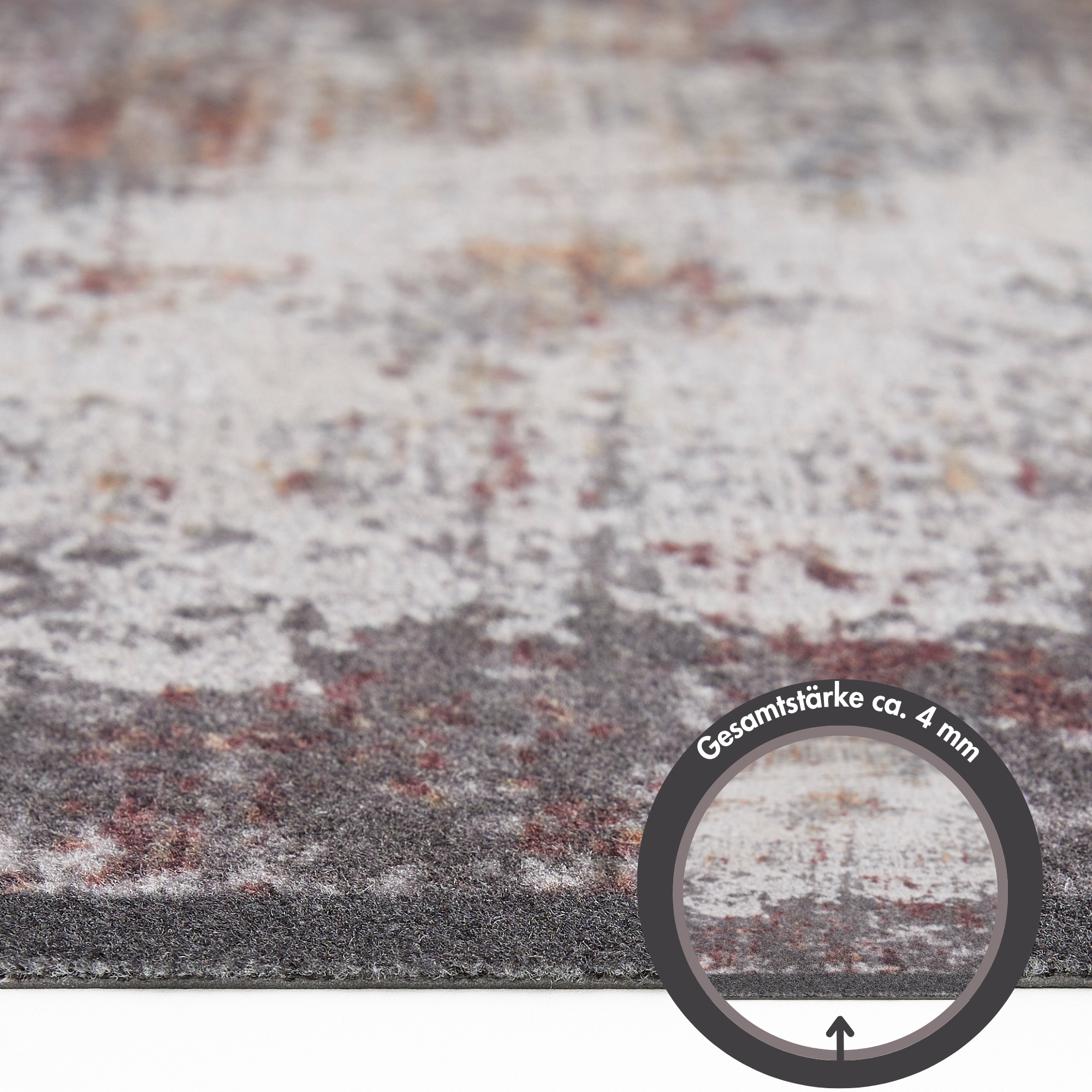 Andiamo Fußmatte »Metropolitan, Welcome, Made in Belgium«, rechteckig, 4 mm Höhe, Schmutzfangmatte, mit Spruch, rutschhemmend, waschbar