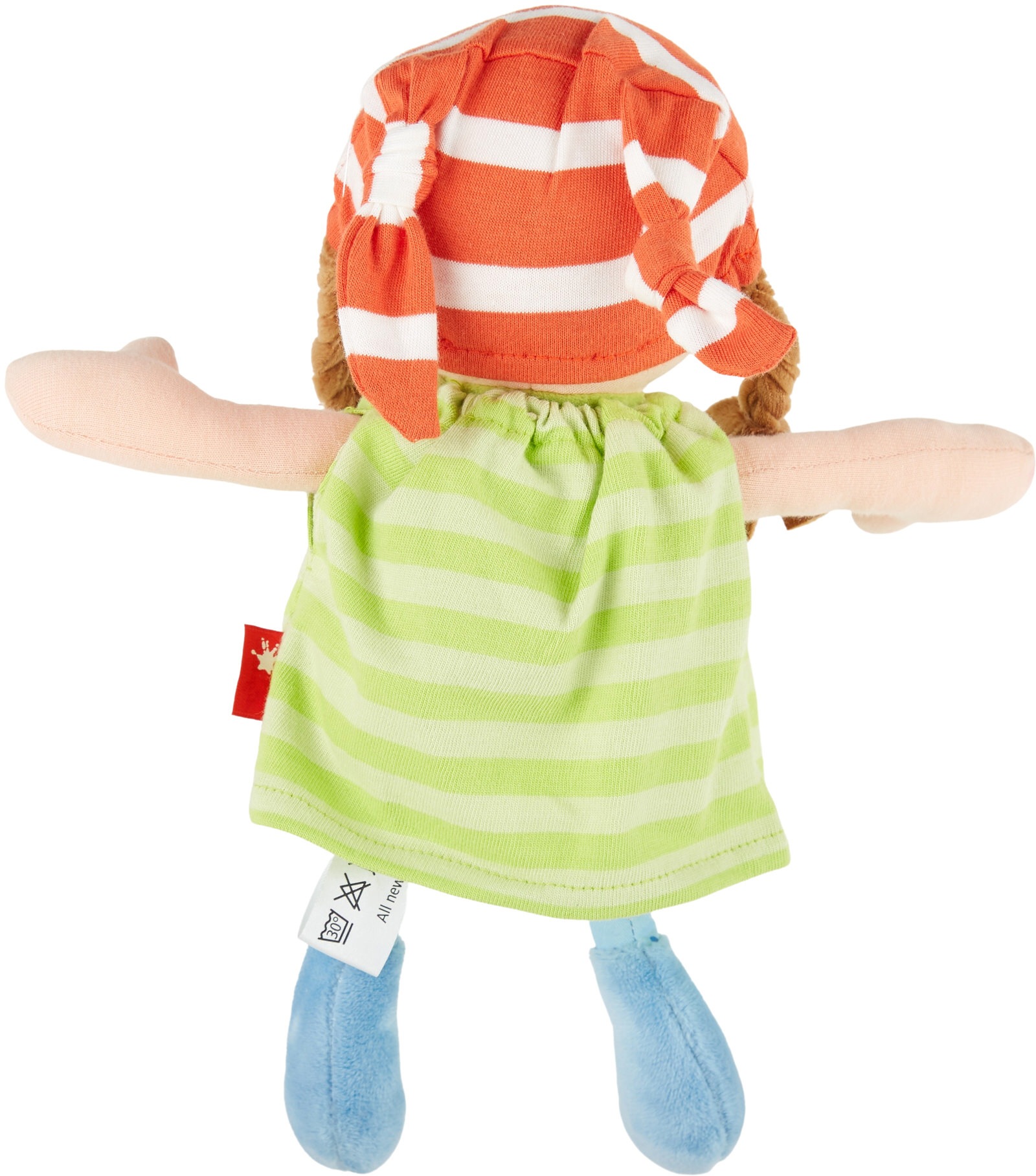 Sigikid Stoffpuppe »Brenda Bilipup, grün«, mit braunen Haaren
