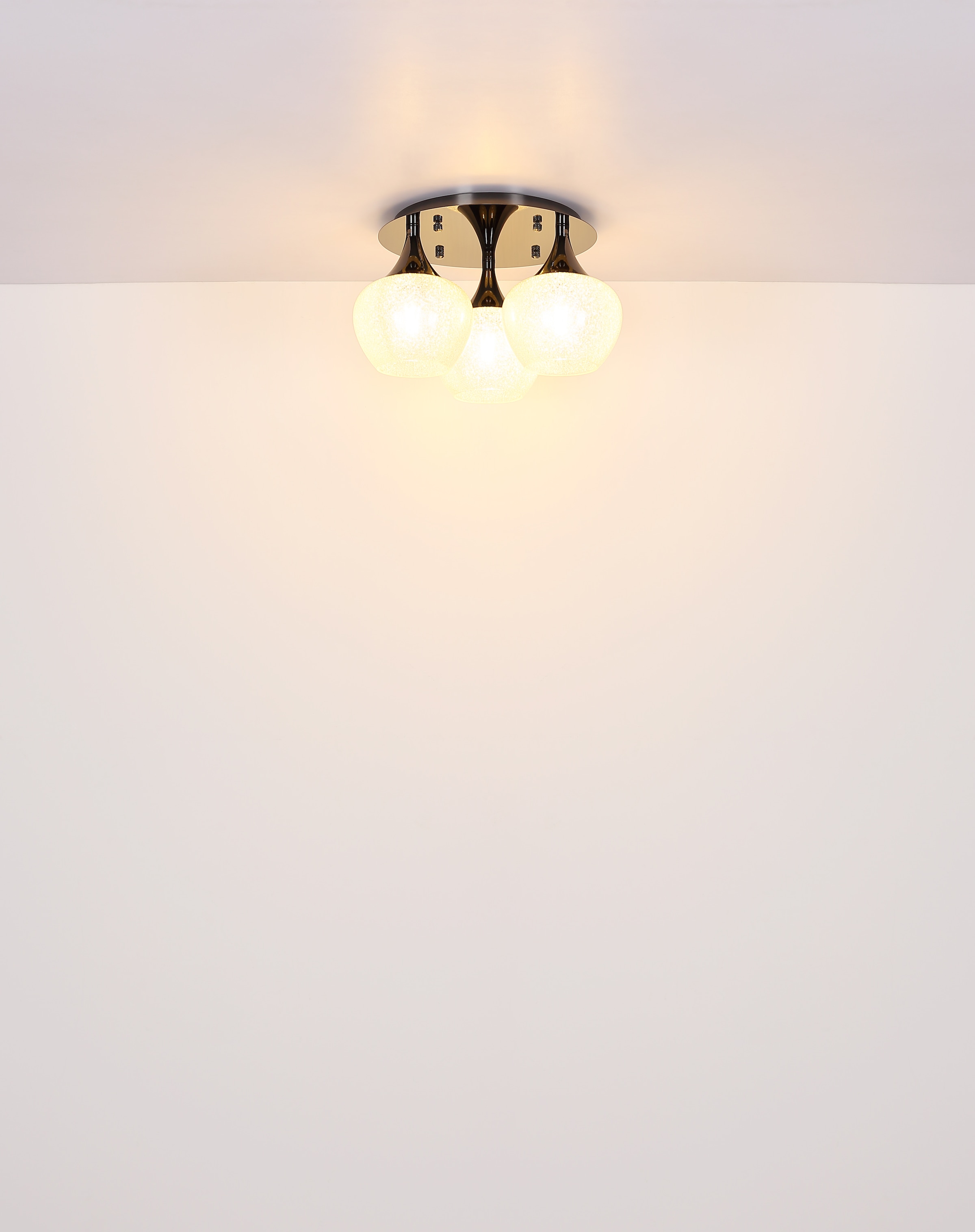 GLOBO LIGHTING Deckenleuchte »MAXY«, Leuchtmittel E27 | ohne Leuchtmittel, Deckenlampe/Glas klar/Acrylkristalle/Wohnzimmer/Esszimmer/elegant