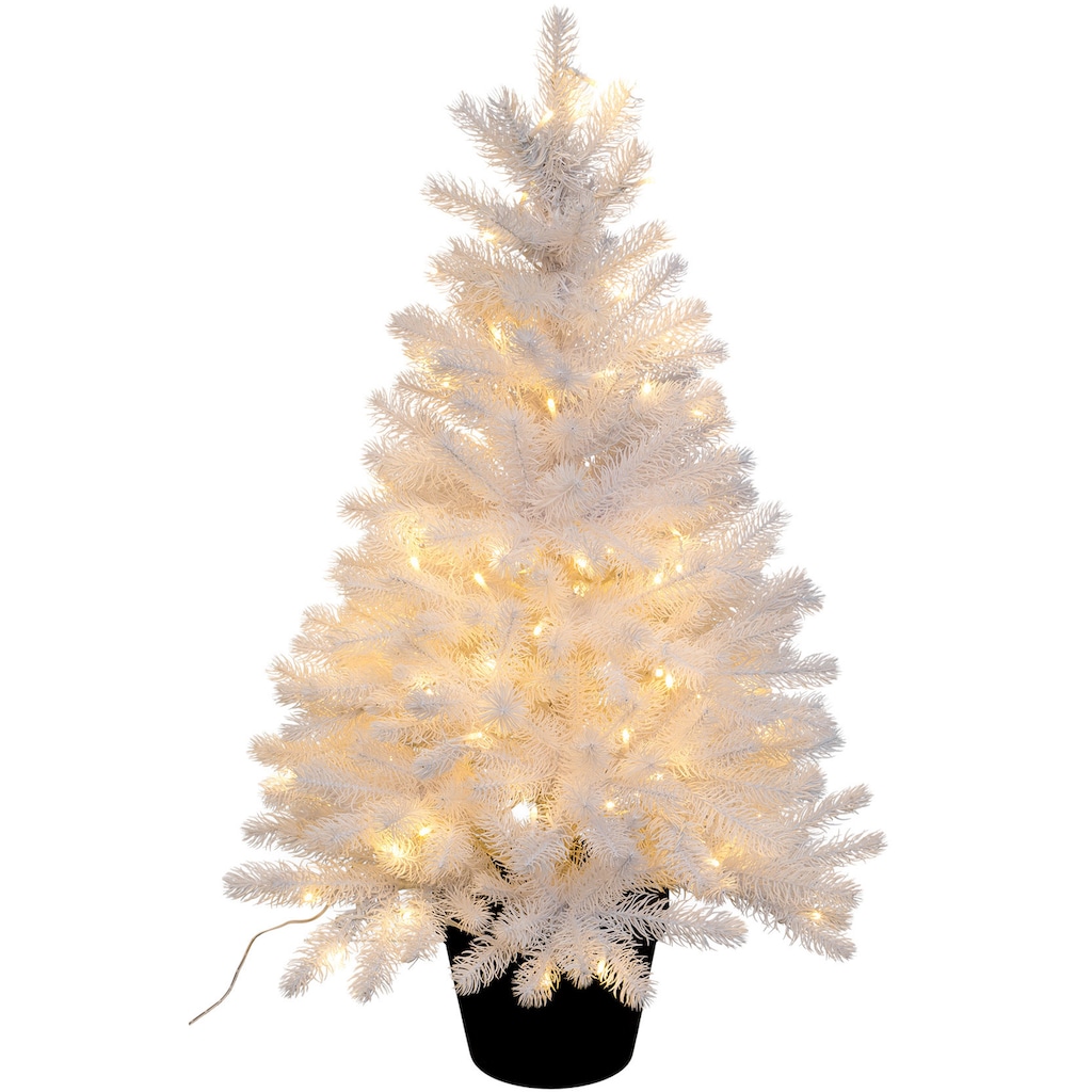 Creativ light Künstlicher Weihnachtsbaum »Weihnachtsdeko, künstlicher Christbaum, Tannenbaum«, Im Topf