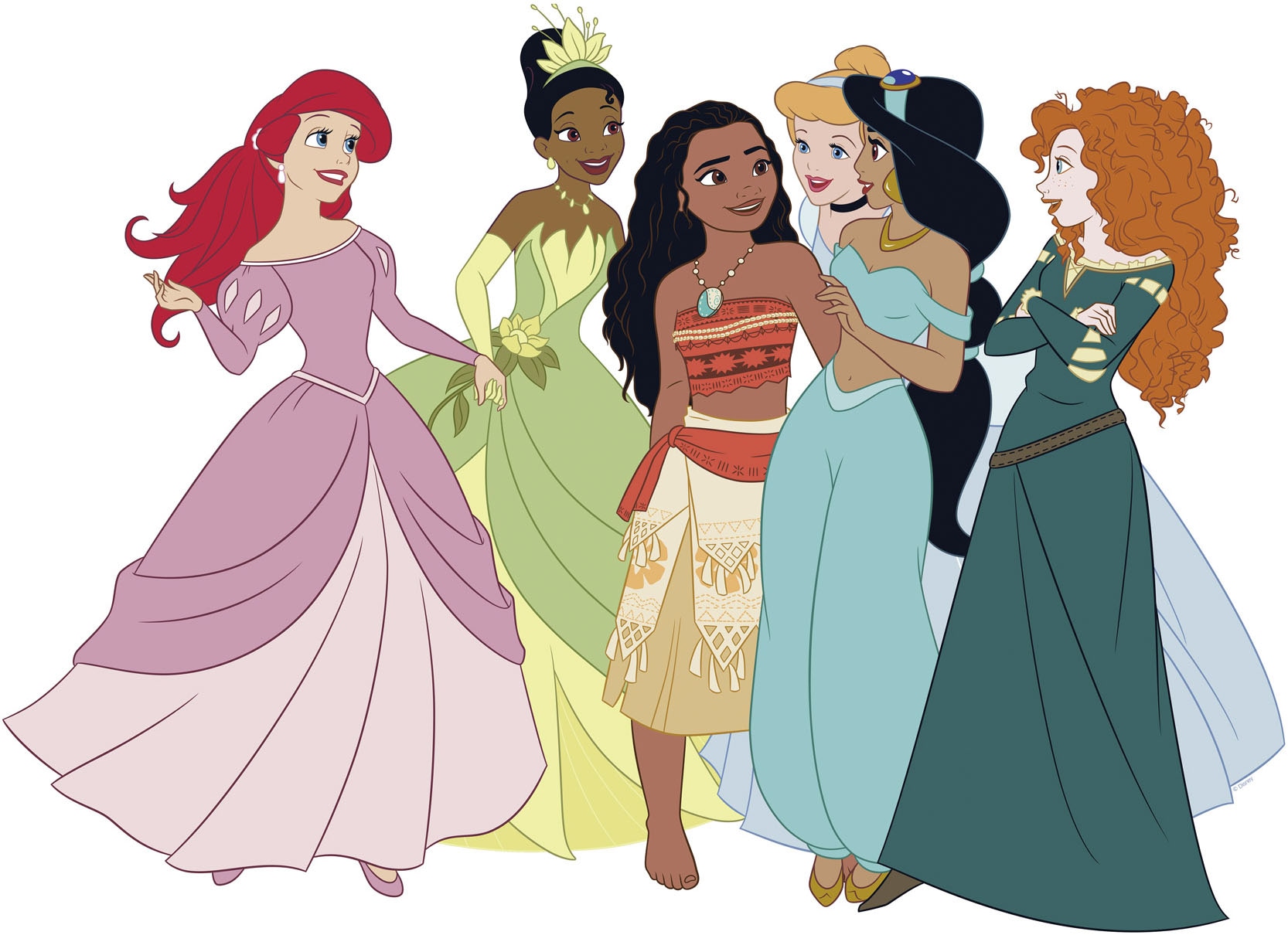 Komar Leinwandbild »Disney Princesses Together«, Disney, (Set, 1 St.), 60 x 40 cm (Breite x Höhe) - Kinderzimmer, Dekoration