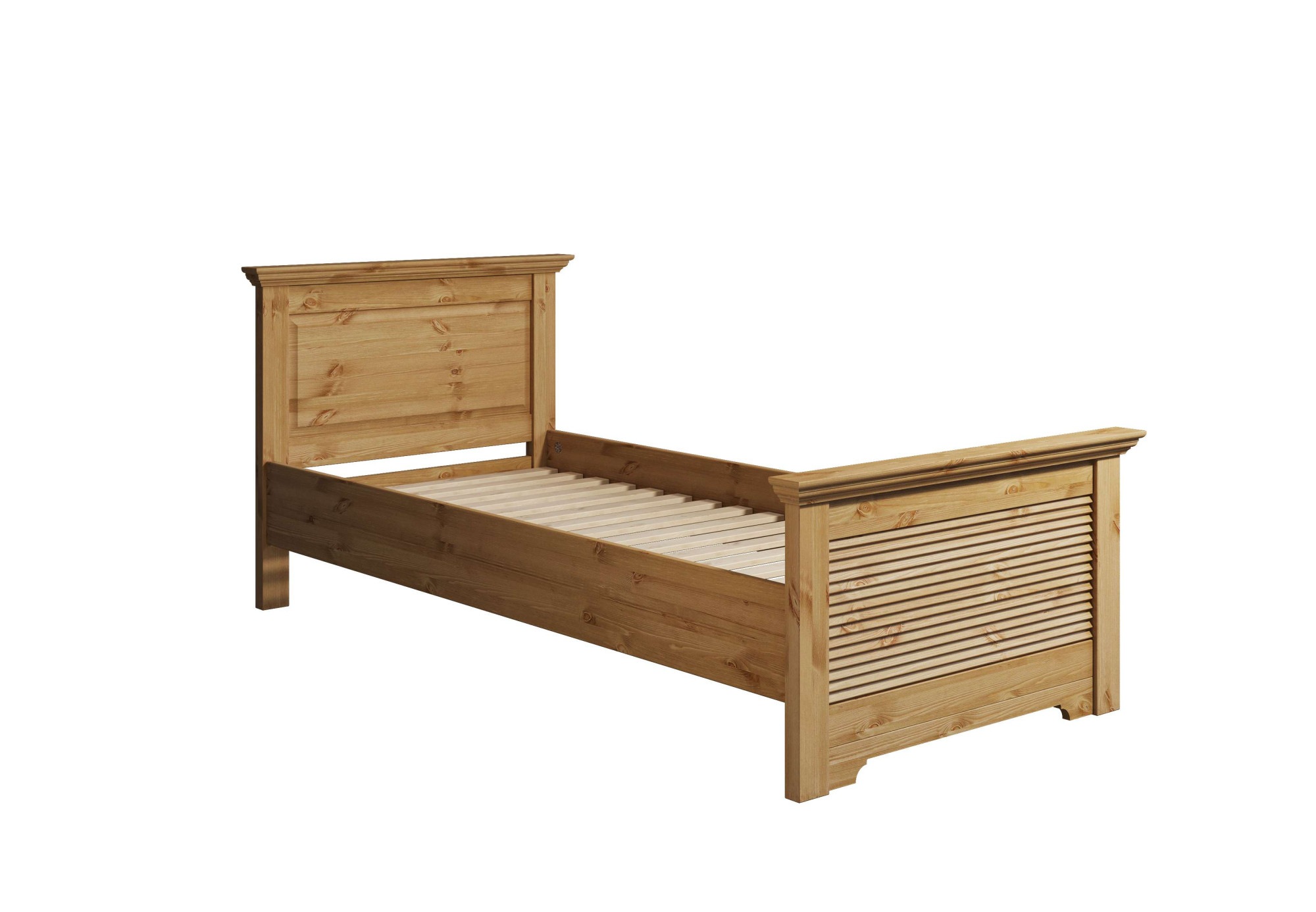Home affaire Bett »Rauna, Landhausstil, edles Design mit Lamellen und Kasse günstig online kaufen