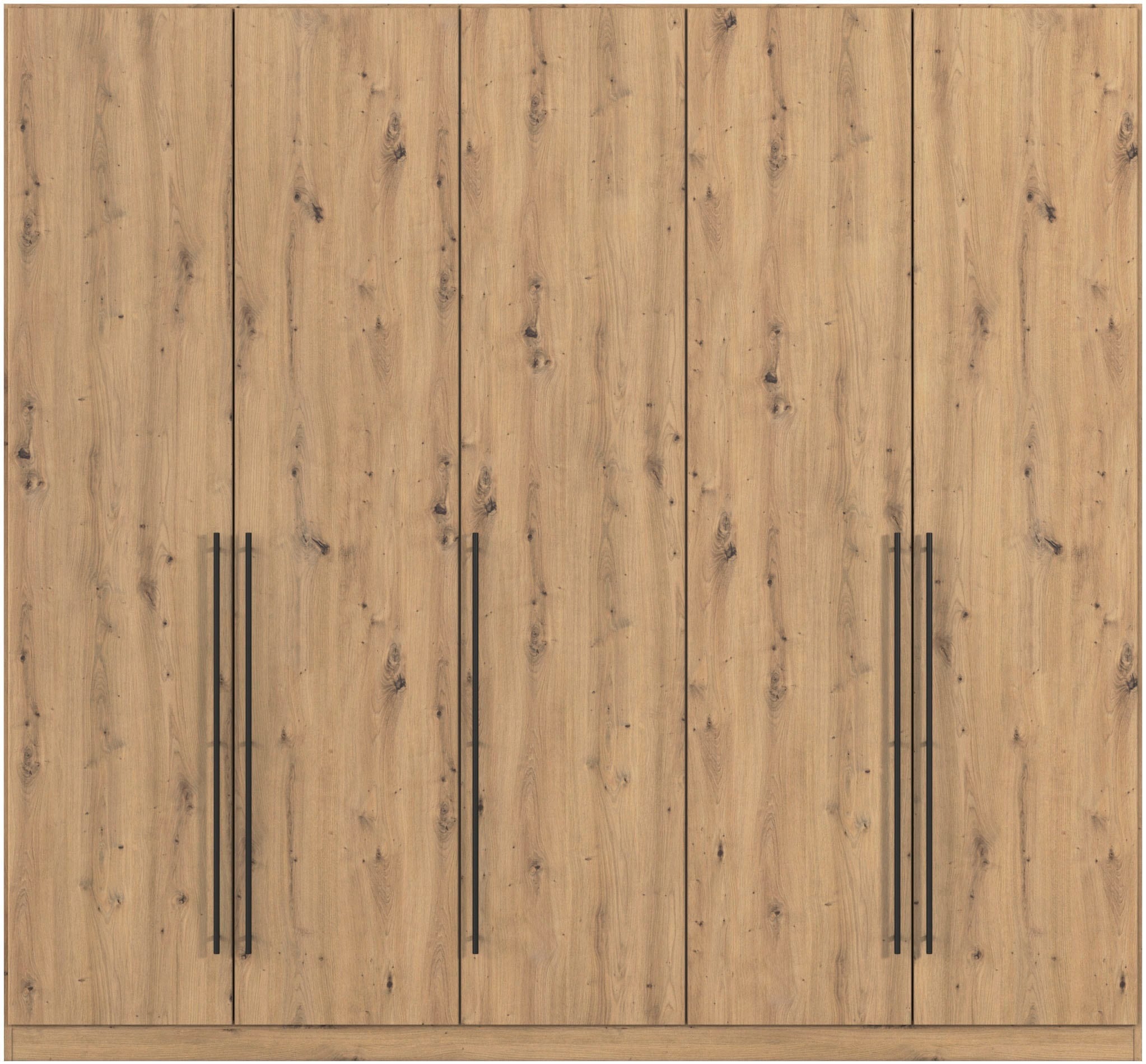rauch Kleiderschrank »Drehtürenschrank Schrank Garderobe Wäscheschrank Schlafzimmer AVOLA«, (in 3 verschiedenen Ausstattungen BASIC/CLASSIC/PREMIUM), mit hochwertigen Stangengriffen in Schwarz aus Metall MADE IN GERMANY