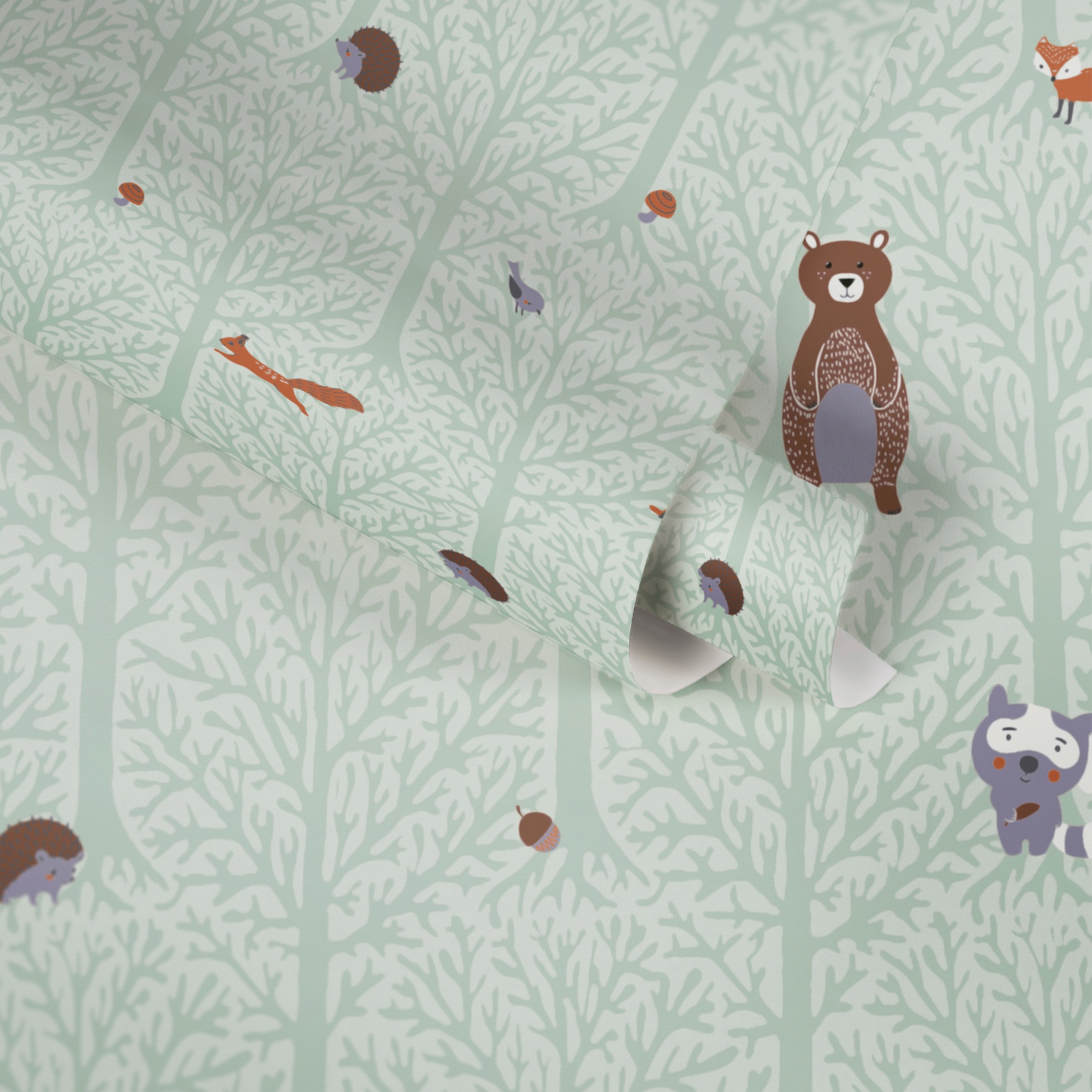 A.S. Création Vliestapete »Little Love«, Motiv-abstrakt-naturalistisch, Kindertapete Tapete Wald Tapeten Kinderzimmer Schlafzimmer Design Büro