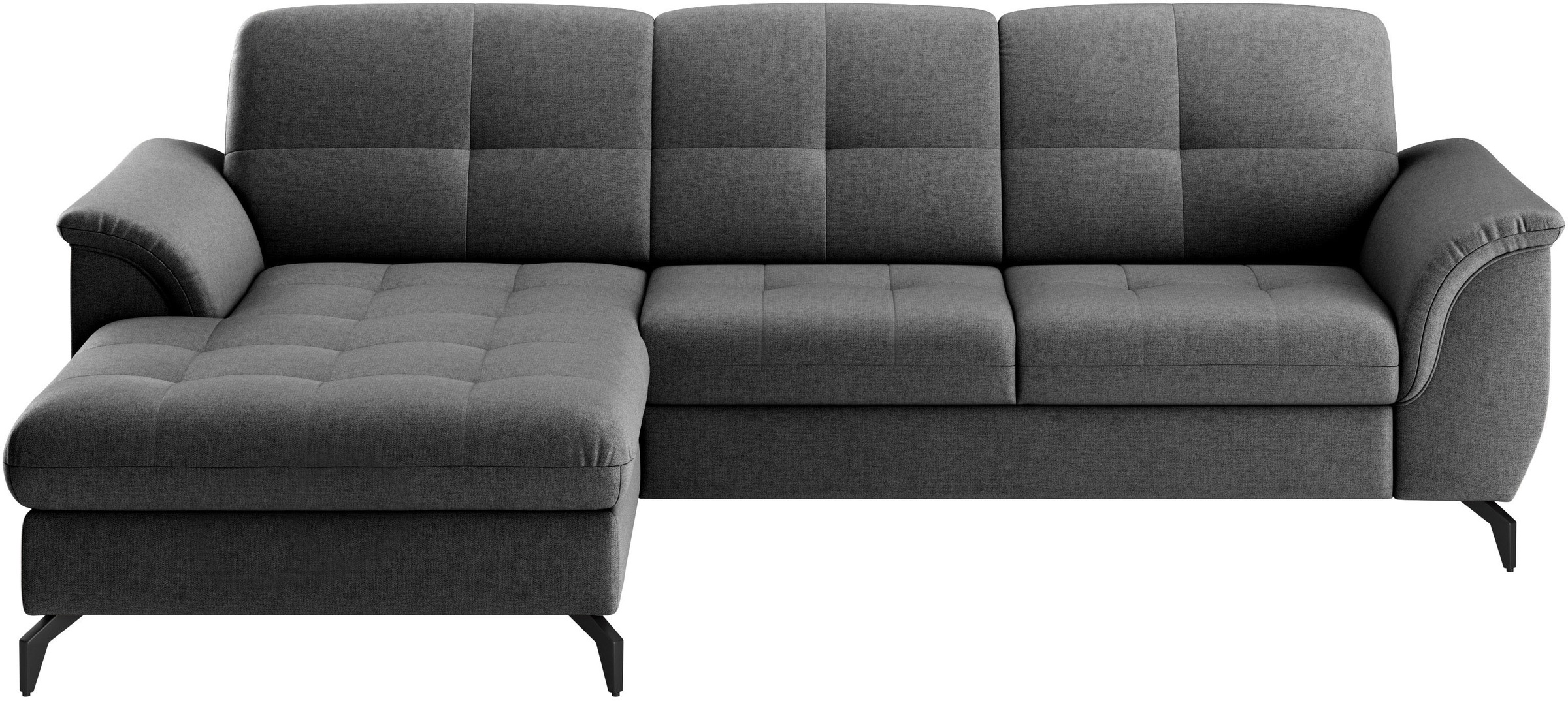 sit&more Ecksofa »Zora L-Form«, wahlweise mit Bettfunktion und Bettkasten