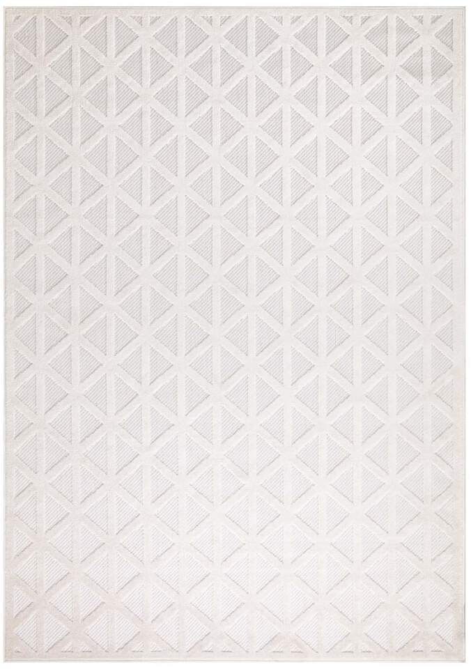 Carpet City Teppich »In-& Outdoorteppich Santorini 446, 3D-Effekt, Geo-Muster«, rechteckig, 5 mm Höhe, Wetterfest & UV-beständig für Terrasse, Balkon, Küche, Flur
