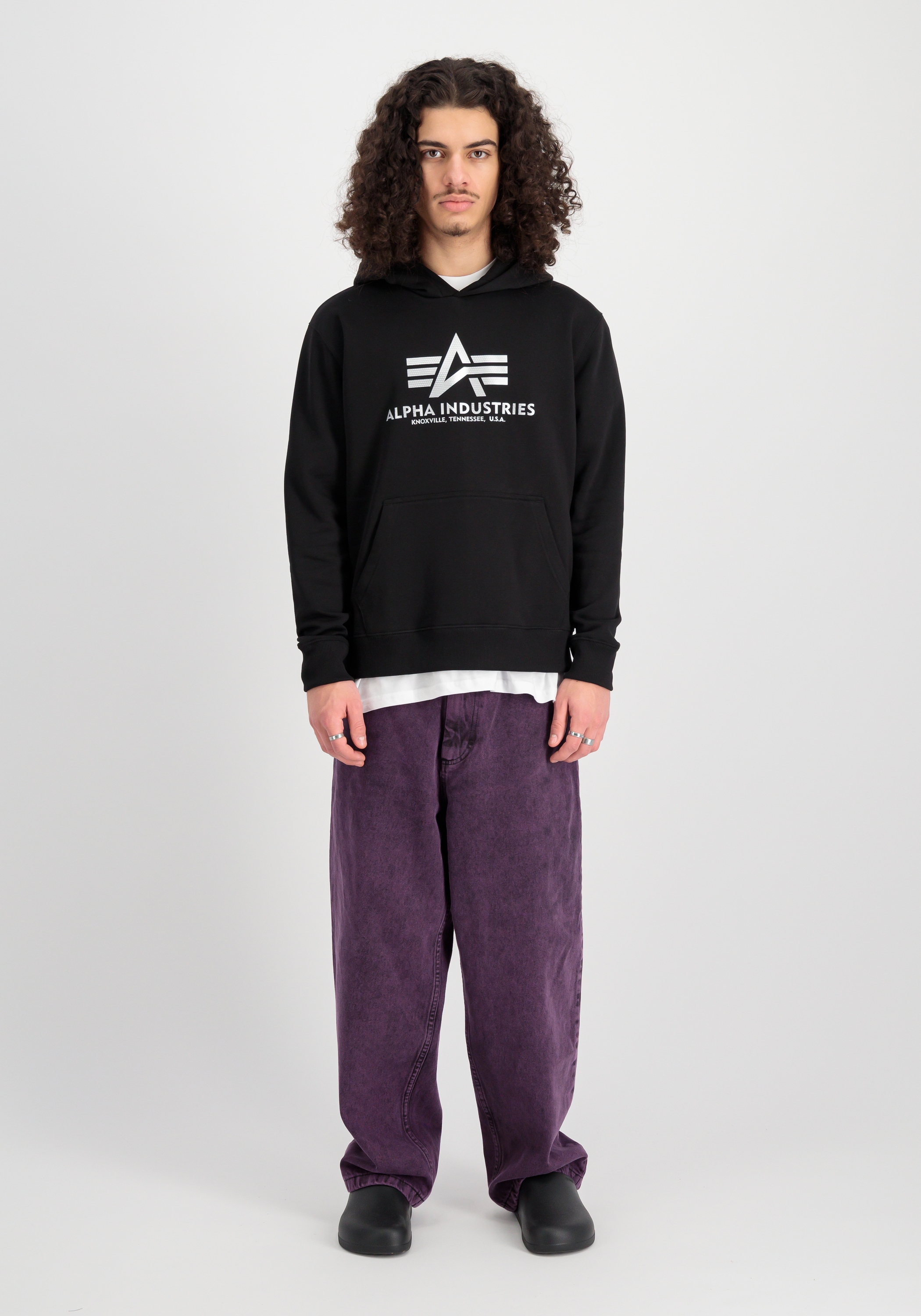 Alpha Industries Hoodie »Alpha Industries Men - Hoodies Basic Hoodie Carbon«