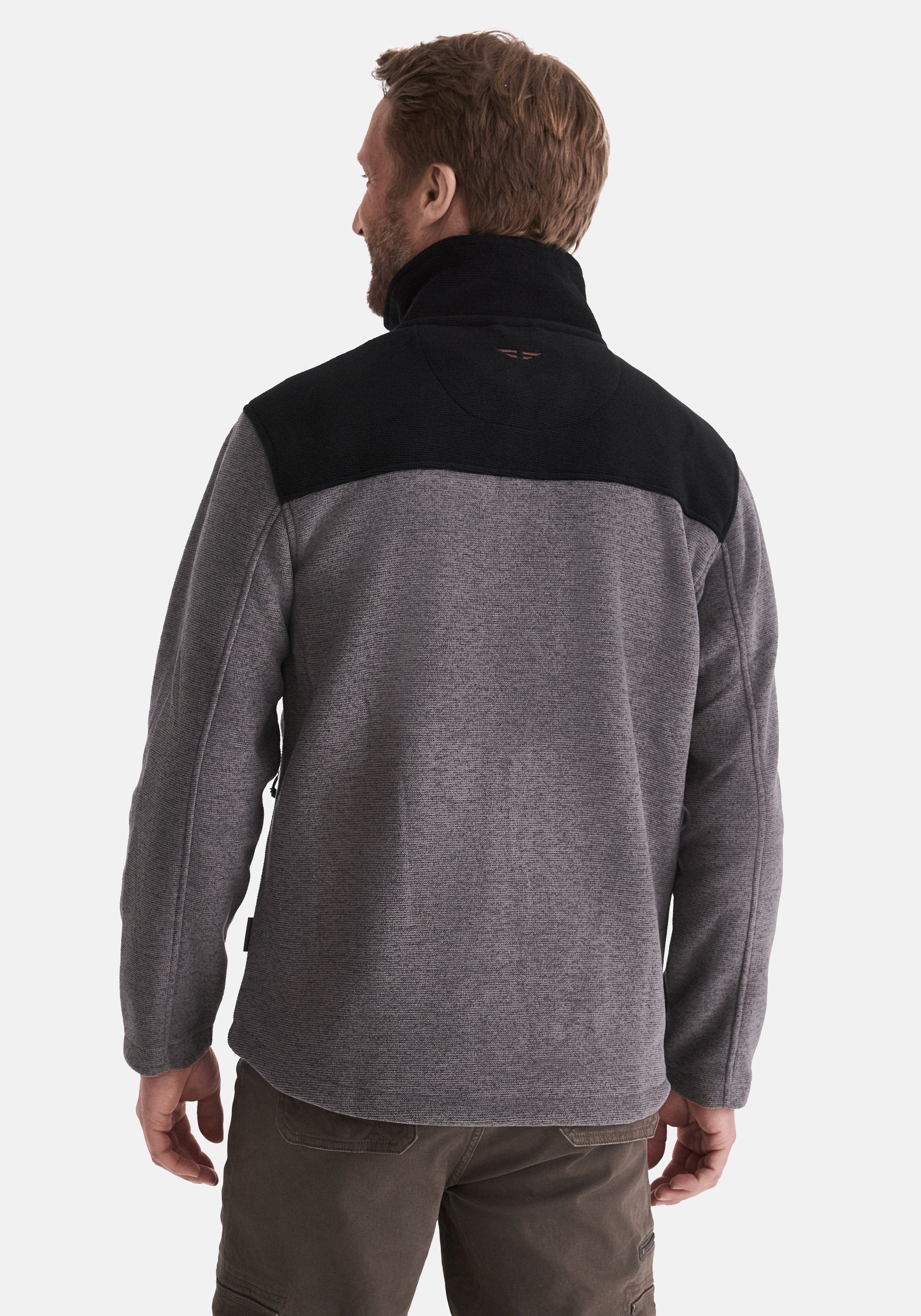 HERO by John Medoox Fleecejacke »JOEL Heavy Strick-Fleecejacke«, Sherpa fleece Straight Fit Casual Sherpa für Herren