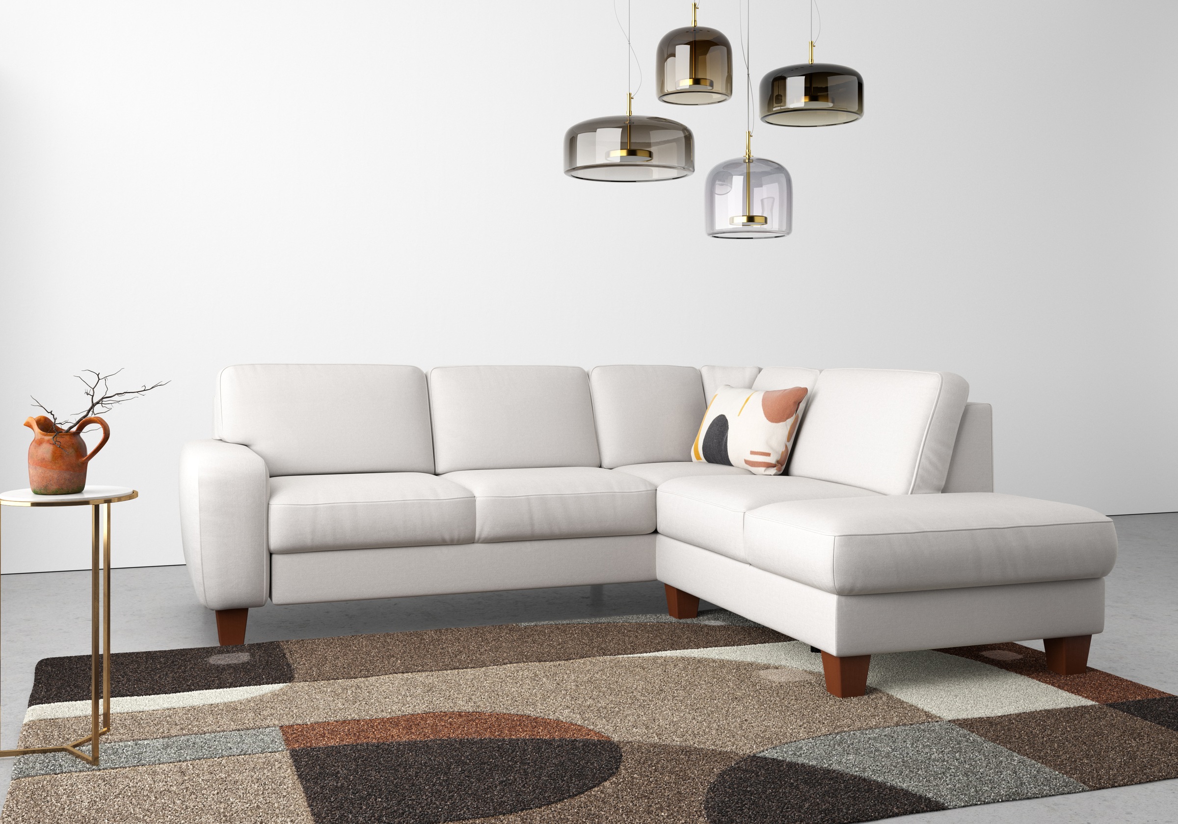 Home affaire Ecksofa »Vision L-Form«, wahlweise mit Bettfunktion und ...
