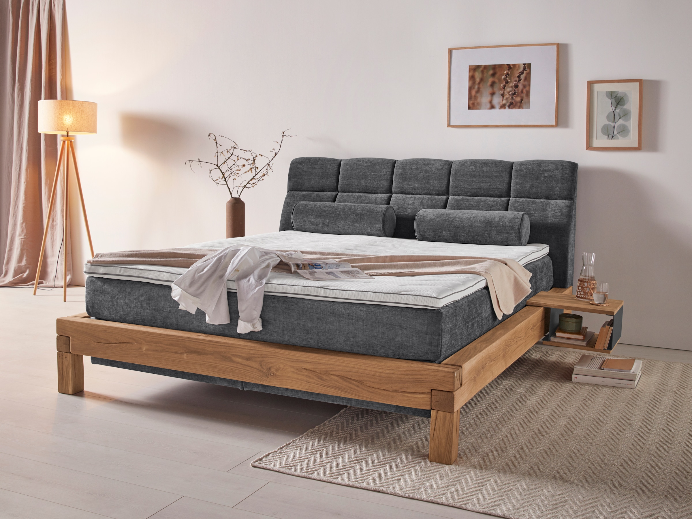 Home affaire Boxspringbett "Villads" Liegefläche: 180/200 cm, Inside-Boxspr günstig online kaufen