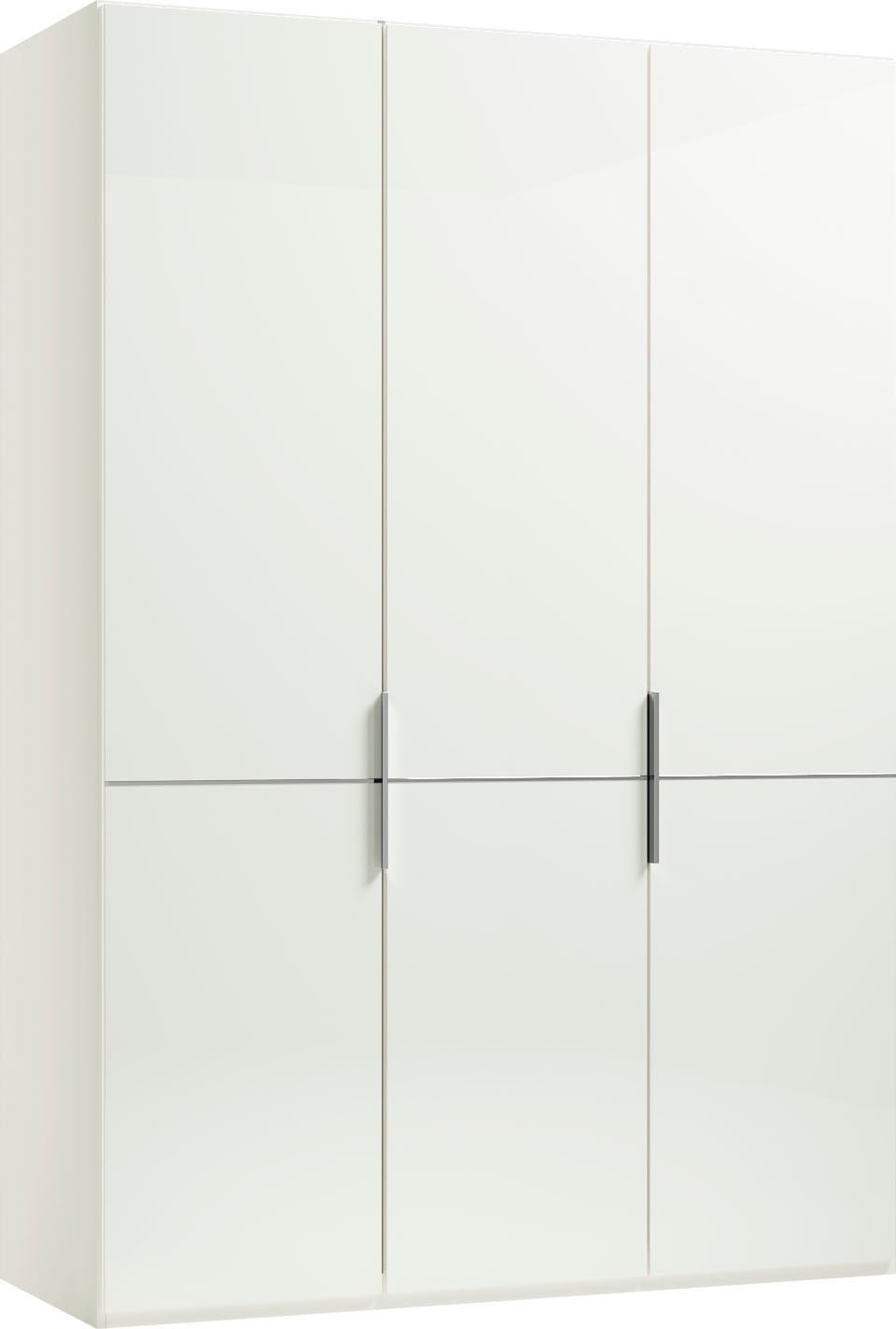 Musterring Kleiderschrank »Imola W« Einlegeböden und Kleiderstangen,mit Glastüren und Aufleistung in Chrom