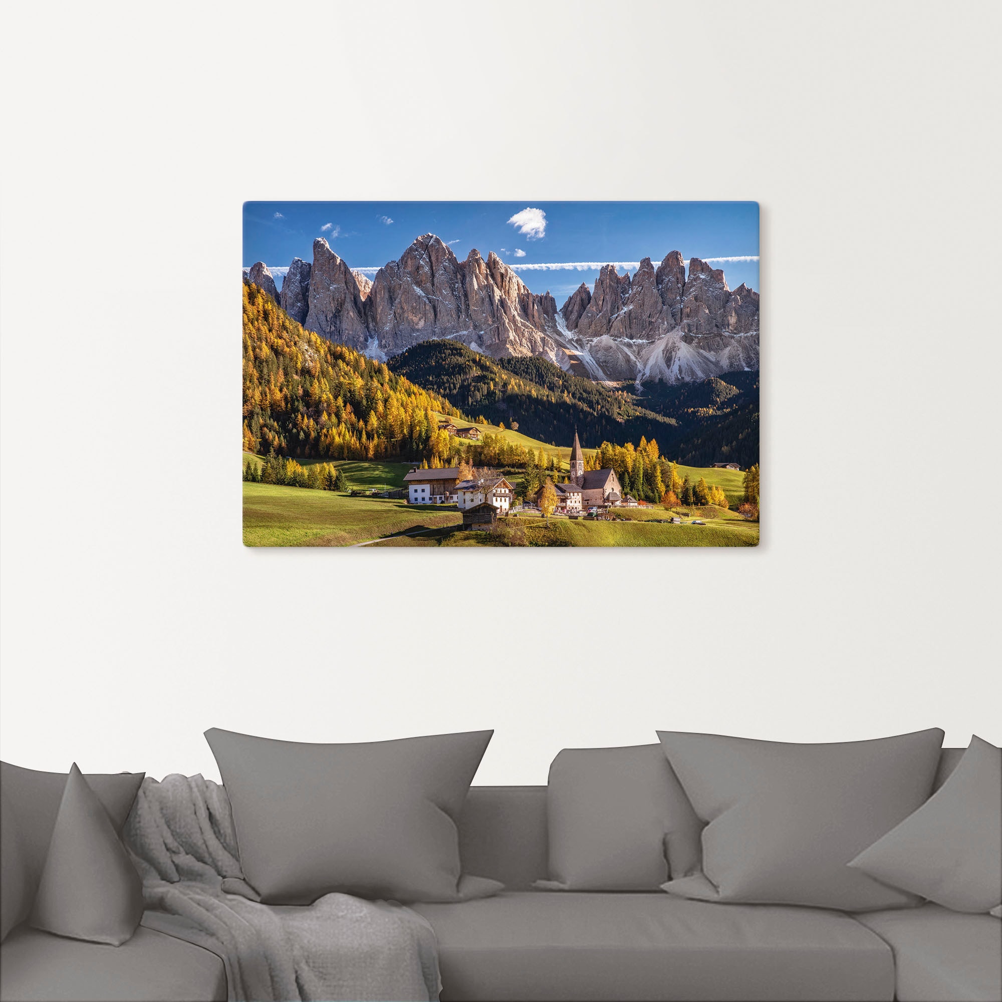 Artland Wandbild »Herbst in Südtirol«, Berge & Alpenbilder, (1 St.), als Le günstig online kaufen