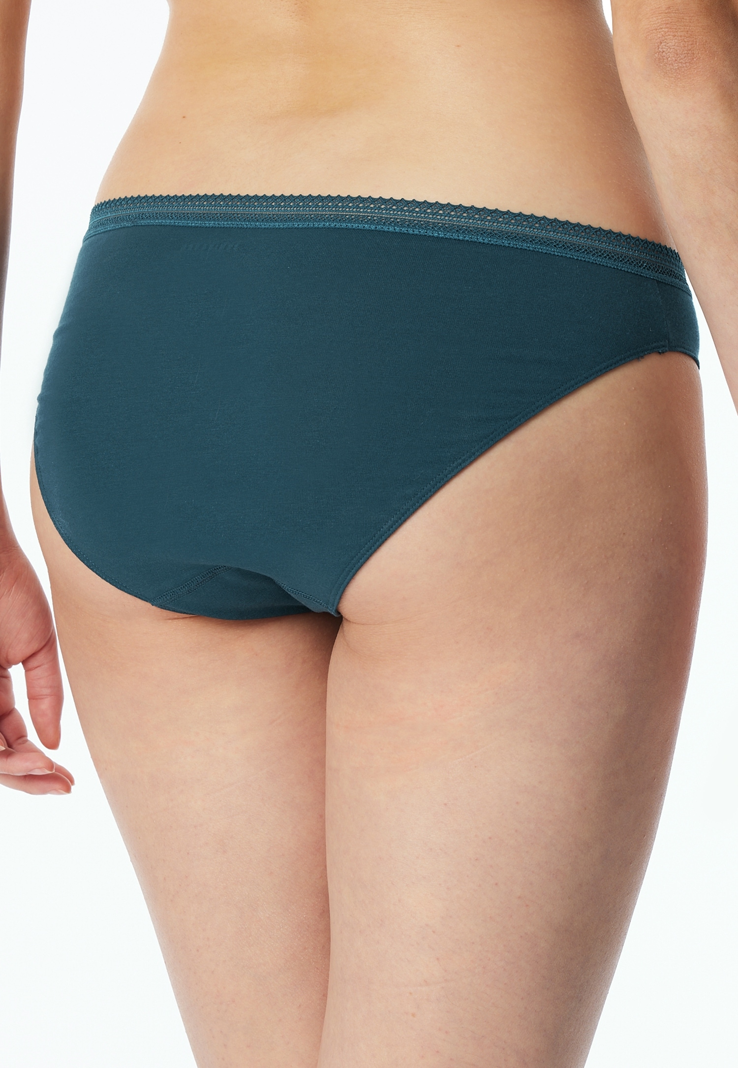 Schiesser Rioslip »"Cotton Lace"«, (2er-Pack), mit femininem Spitzenband am Bund