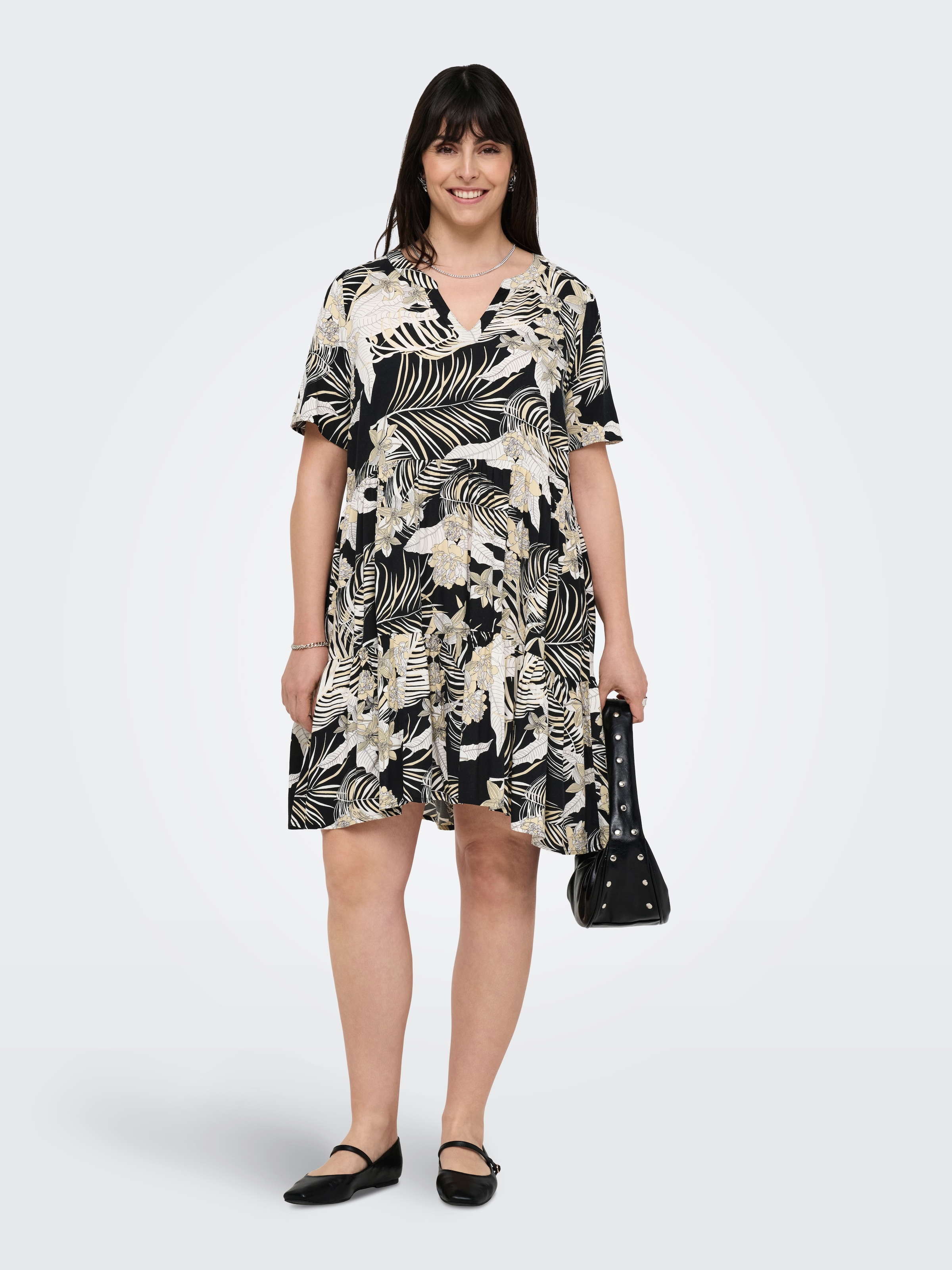 ONLY CARMAKOMA Minikleid »CARZALLY LIFE S/S THEA TUNIC DRESS NOOS«