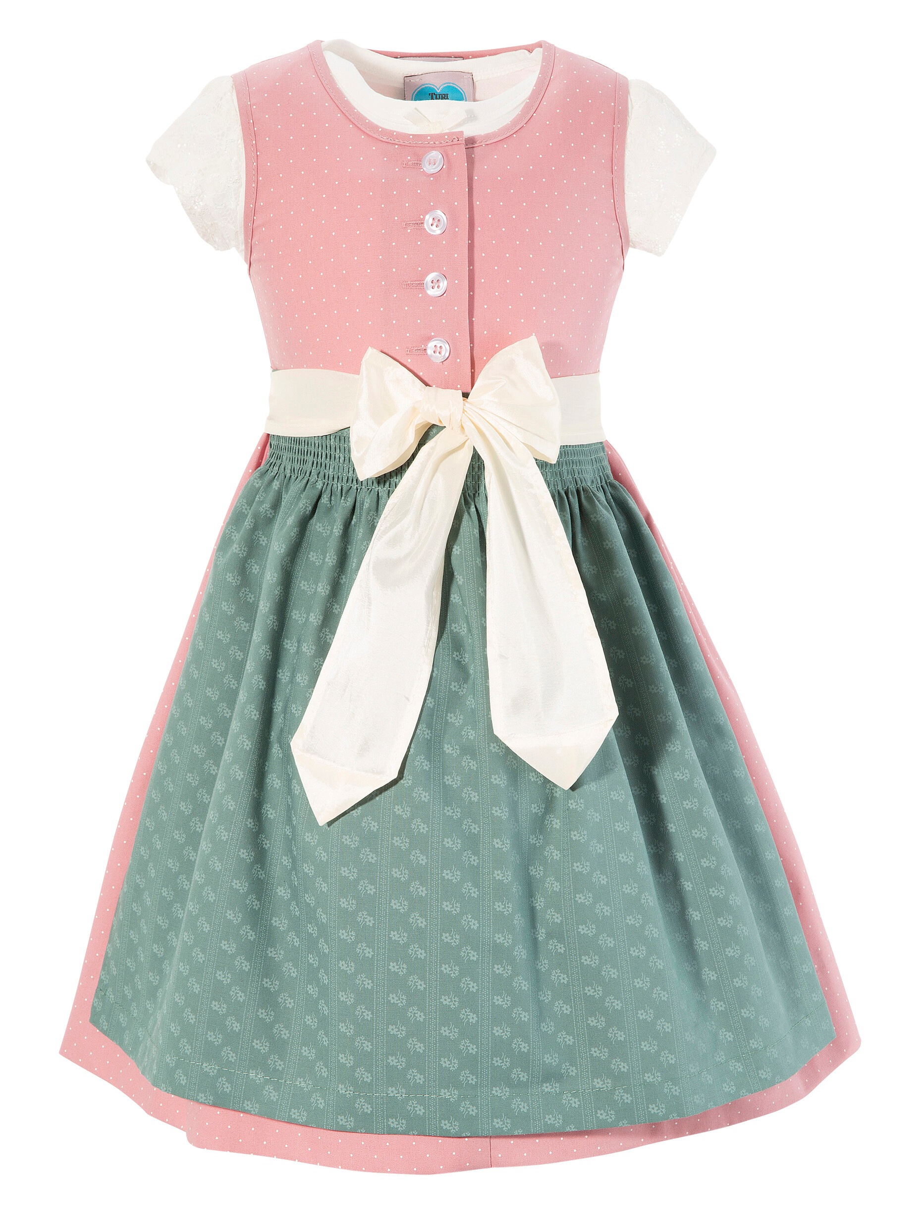 Turi Landhaus Dirndl, (3 tlg.), mit feinem Blumenmuster kaufen