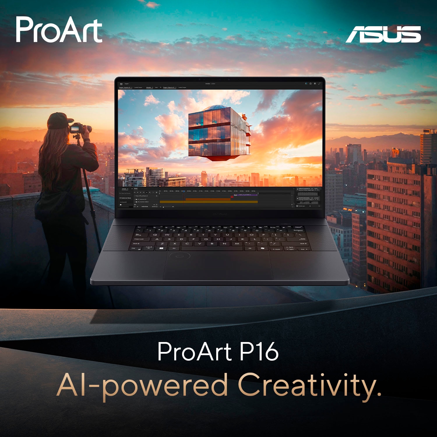 Asus Notebook »ProArt P16 H7606WI-ME154WS«, 40,6 cm, / 16 Zoll, AMD, Ryzen™ AI 9, GeForce RTX 4070, 1000 GB SSD