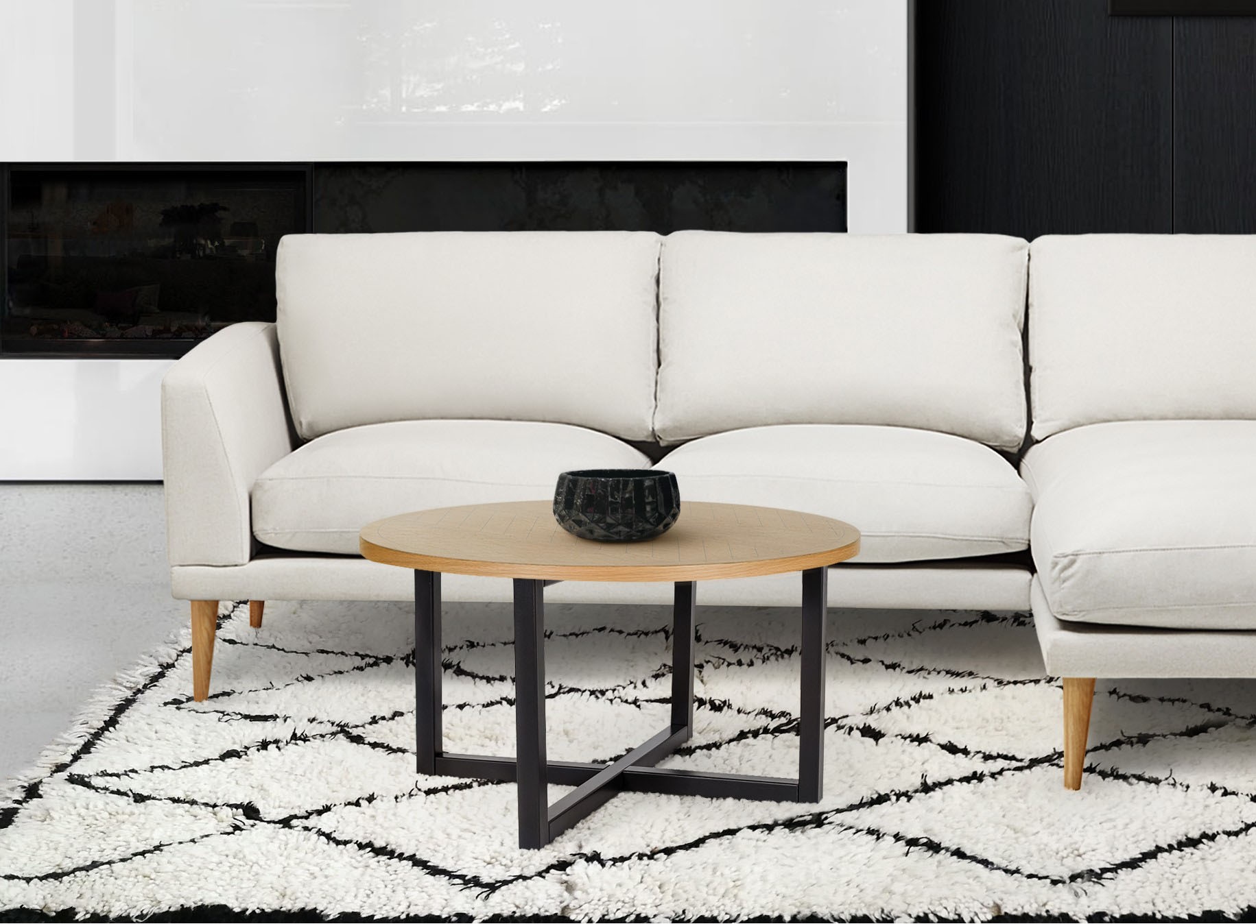 Woodman Couchtisch »Camden«, aus teilmassiver Birke, Breite 80 cm
