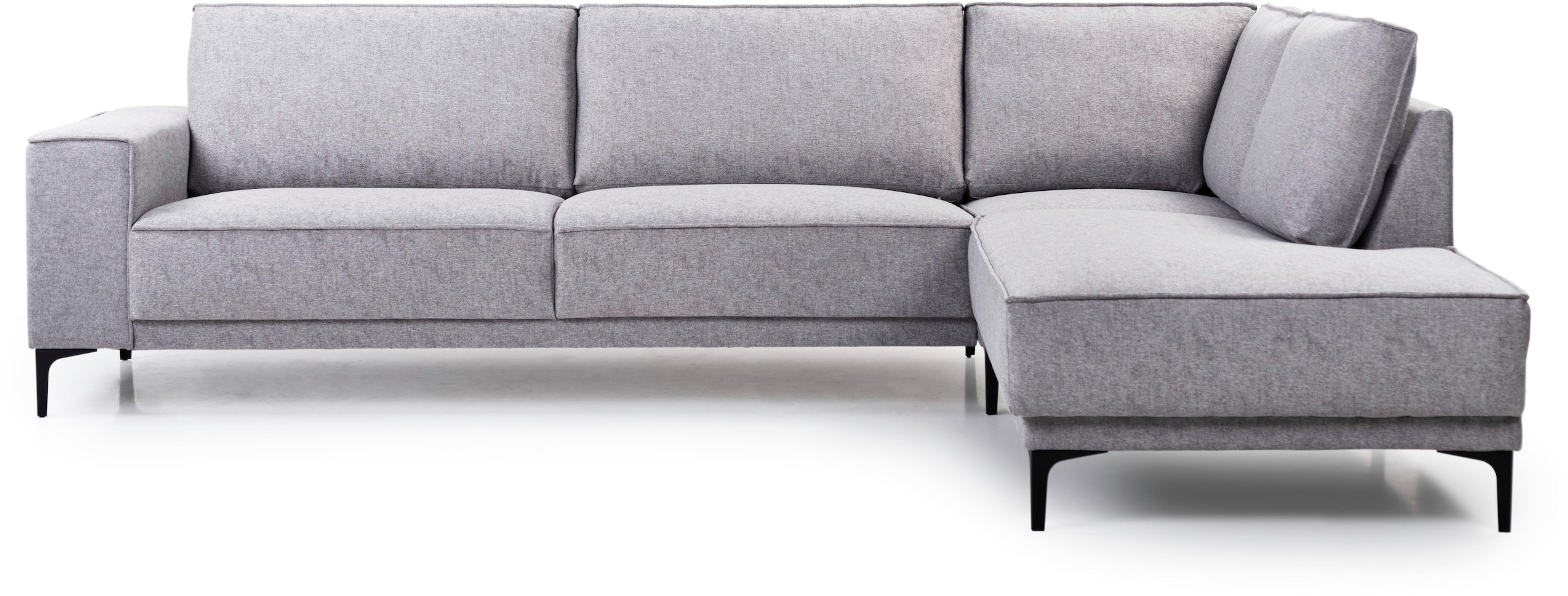 OTTO home Ecksofa »OLAND L-Form, B: 289 cm, Skandi-Design« Struktur, Flachg günstig online kaufen