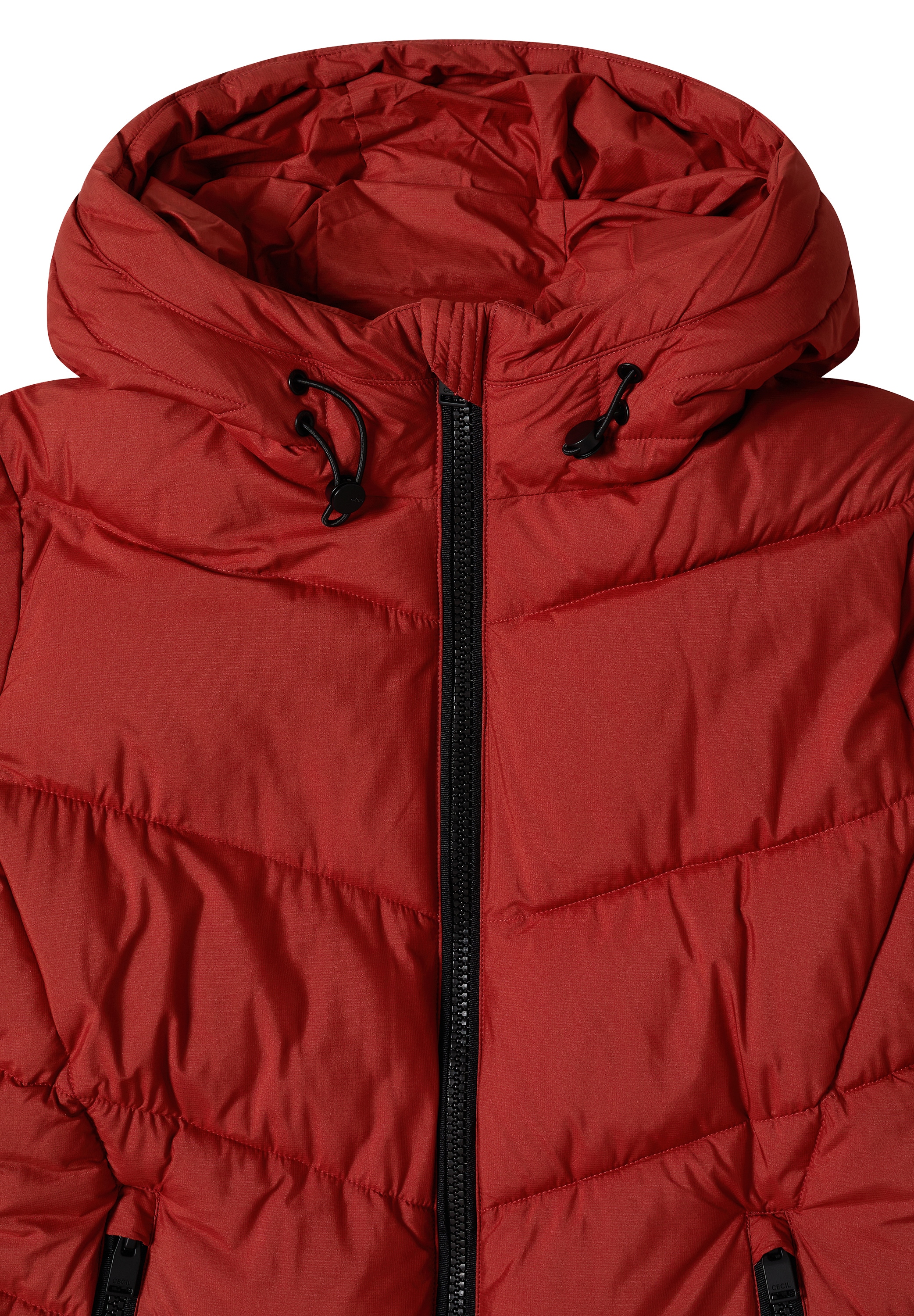 Cecil Steppjacke mit Kapuze Winterjacke in Midi-Länge mit Kapuze