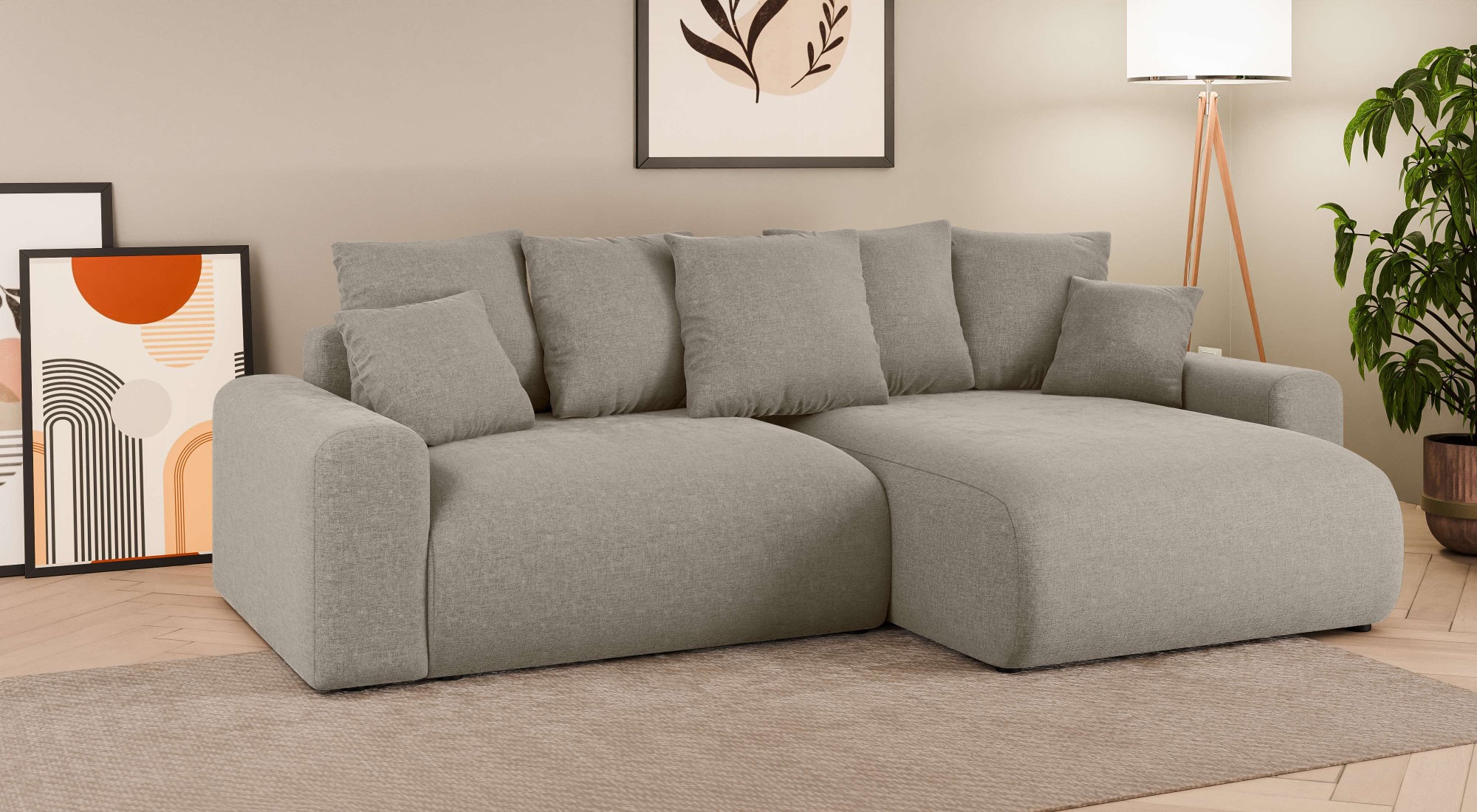 Home affaire Ecksofa »LAKESIDE klein mit Bettfunktion und Bettkasten, B/T/H günstig online kaufen