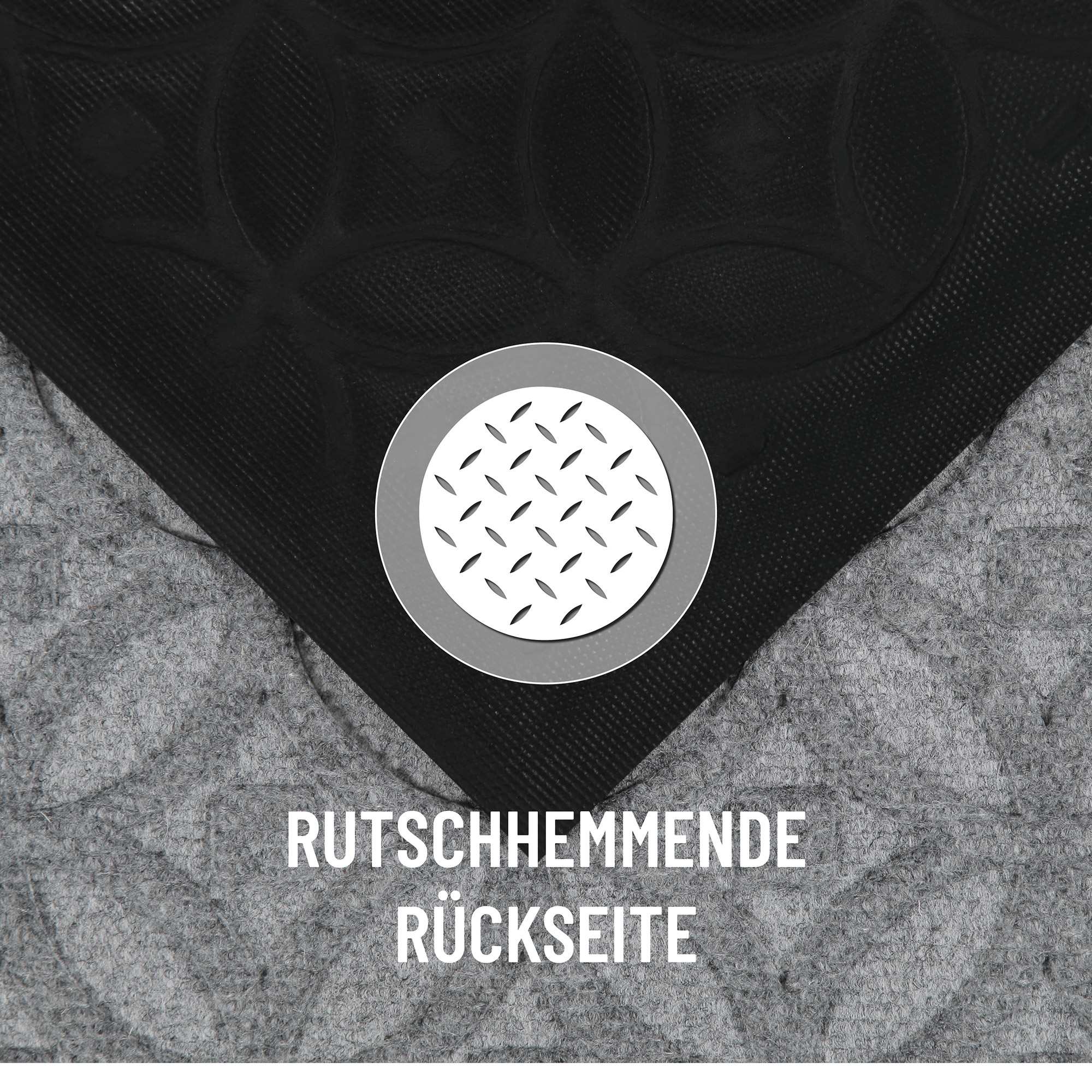 Wecon home Fußmatte »Midnight Mosaic«, rechteckig, 4 mm Höhe, pflegeleicht, rutschfest, Ornamente, Innen & Außen, Schmutzfangmatte